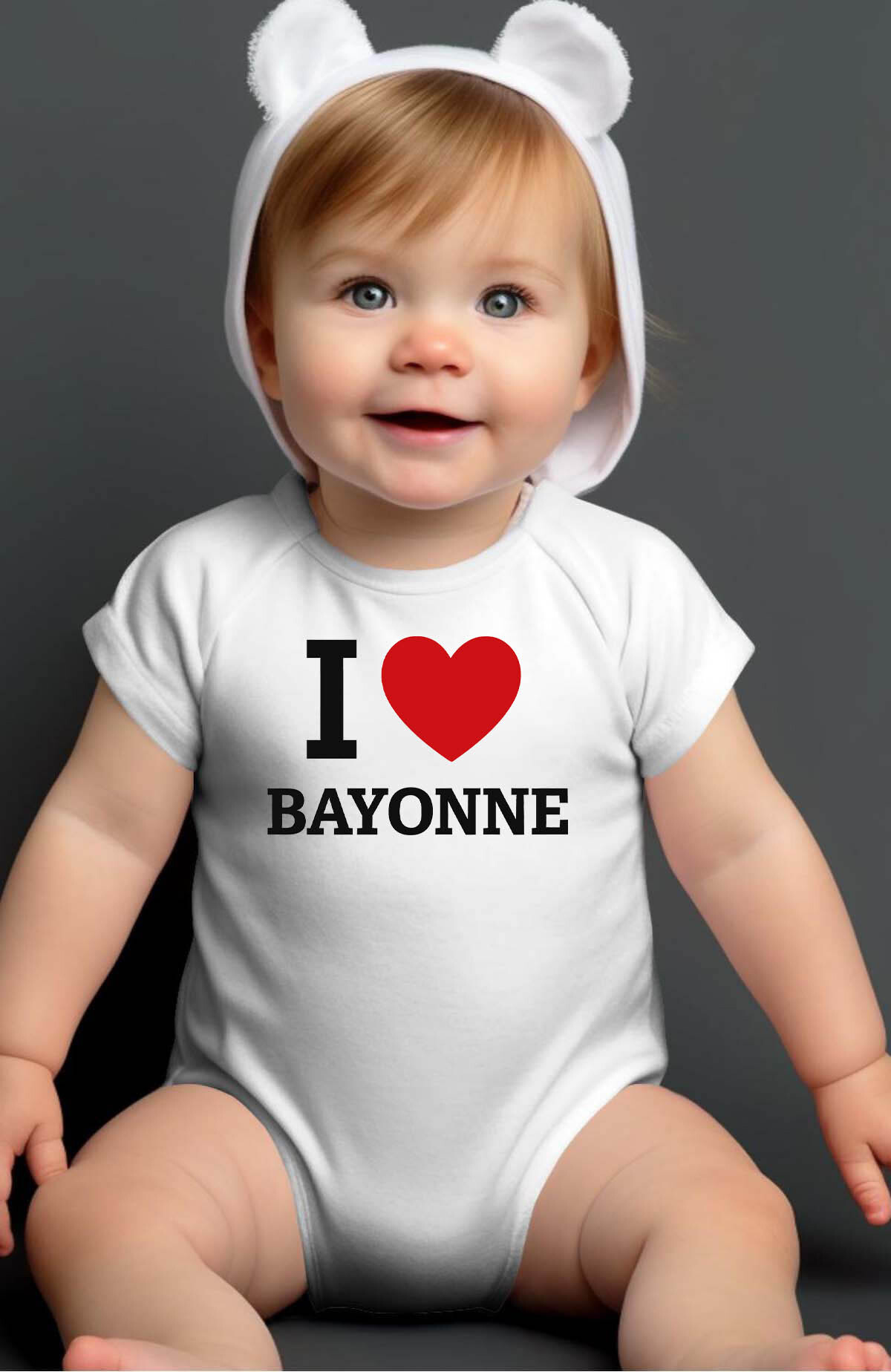 Wholesaler I.A.L.D FRANCE - Love Bayonne - Bodysuit Baby Boy