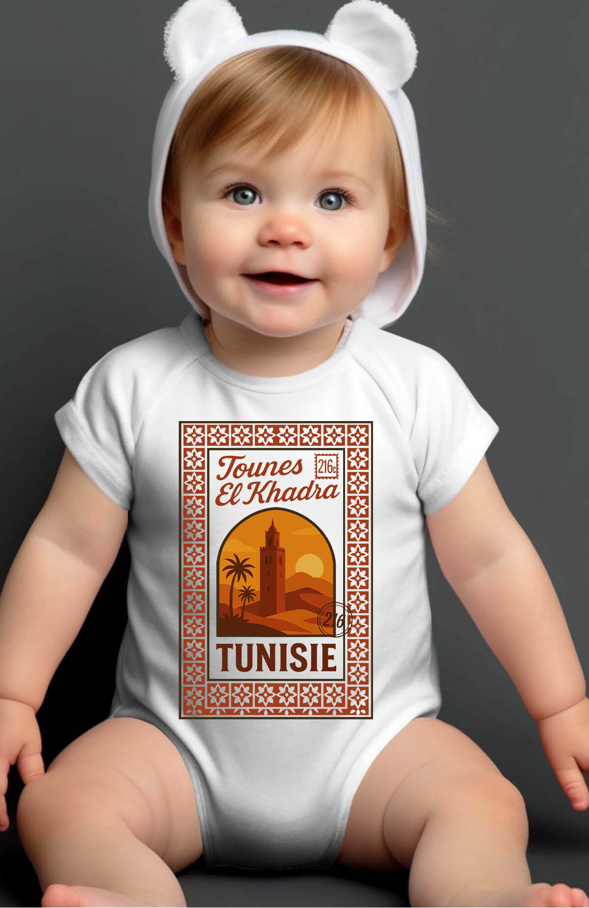 Grossiste I.A.L.D FRANCE - TUNISIE zellige - Body Bébé Garçon