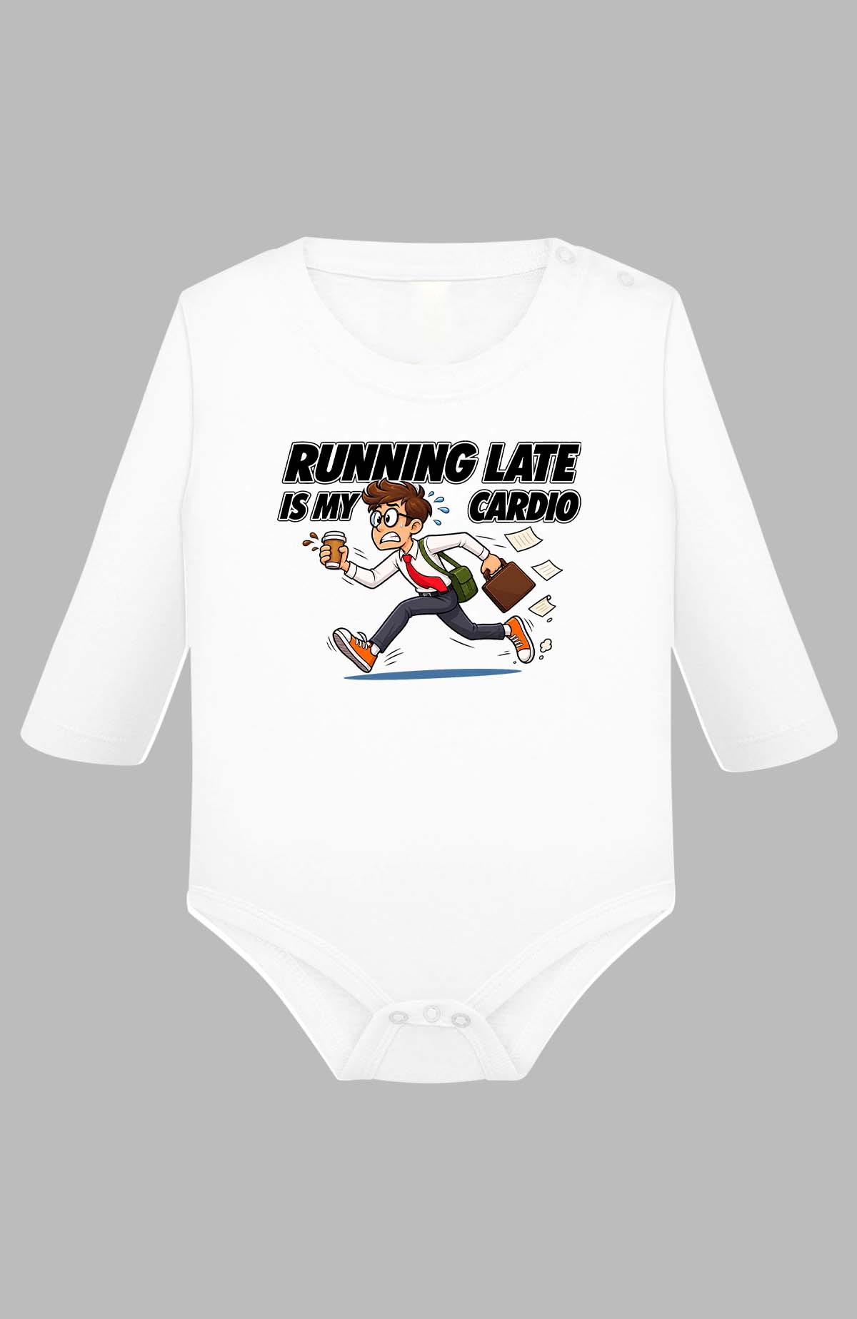 Grossiste I.A.L.D FRANCE - running is cardio - Body Manche longue bébé Garçon Grossiste I.A.L.D FRANCE - running is cardio - Body Manche longue bébé Garçon