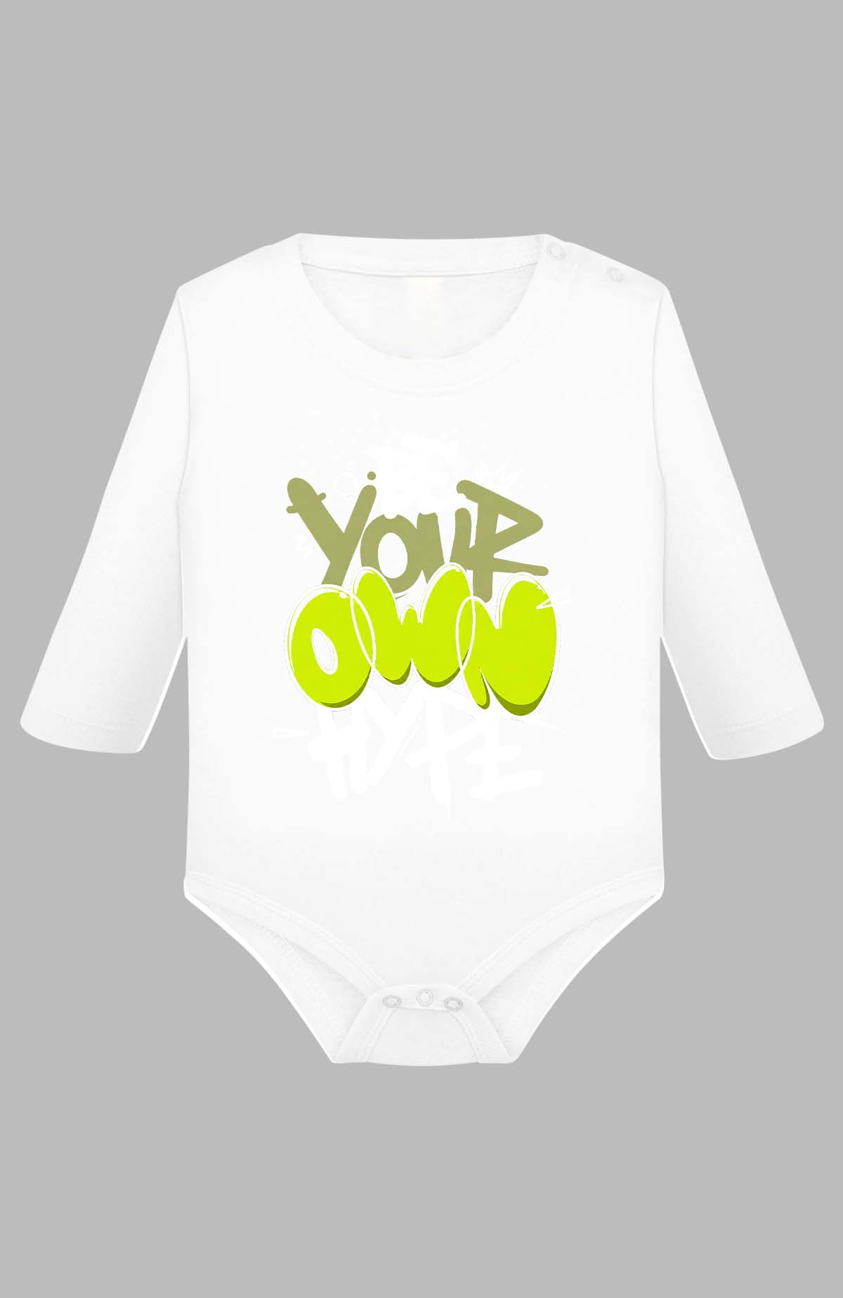 Grossiste I.A.L.D FRANCE - be your own hype BLANC - Body Manche longue bébé Garçon Grossiste I.A.L.D FRANCE - be your own hype BLANC - Body Manche longue bébé Garçon