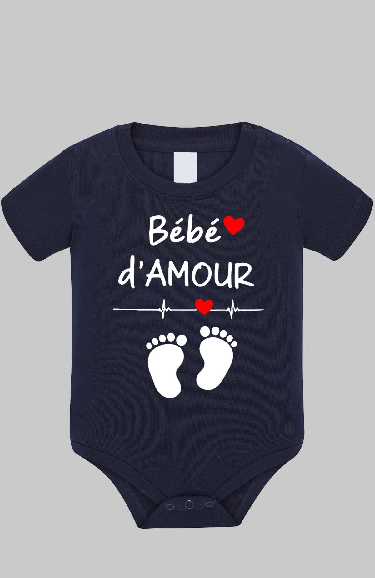 Grossiste I.A.L.D FRANCE - BB damour Pied - Body Bébé Garçon