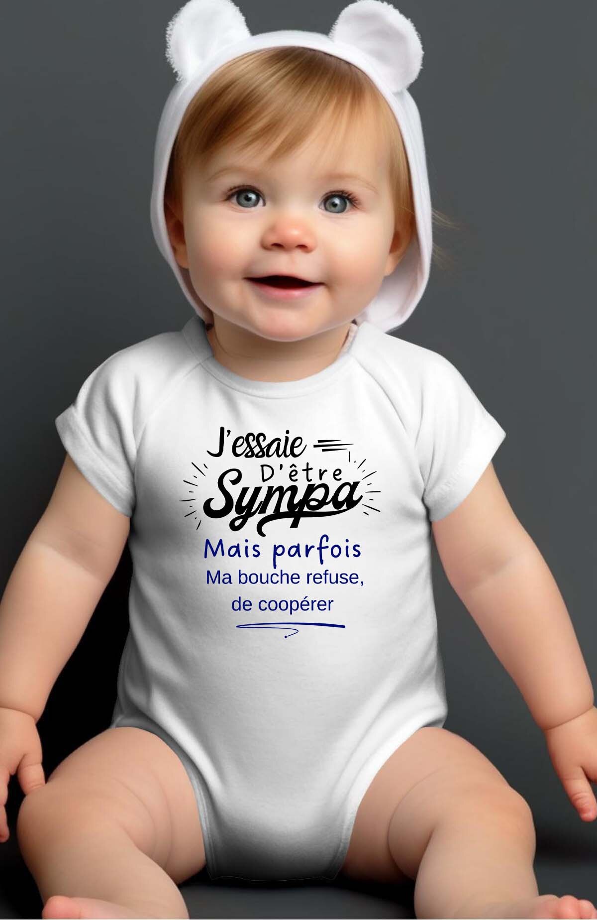 Grossiste I.A.L.D FRANCE - Sympa bouche refuse - Body Bébé Garçon