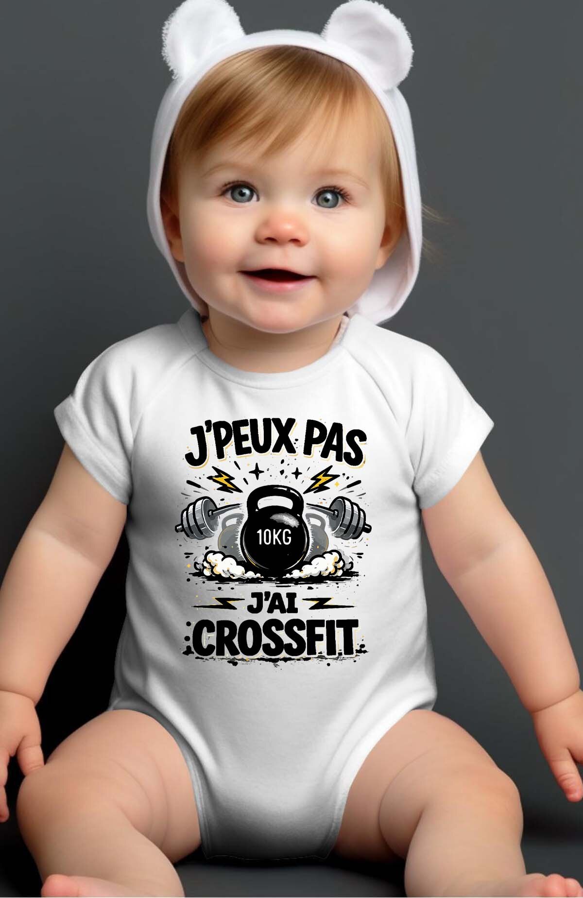 Grossiste I.A.L.D FRANCE - Peux pas... Crossfit Styl - Body Bébé Garçon