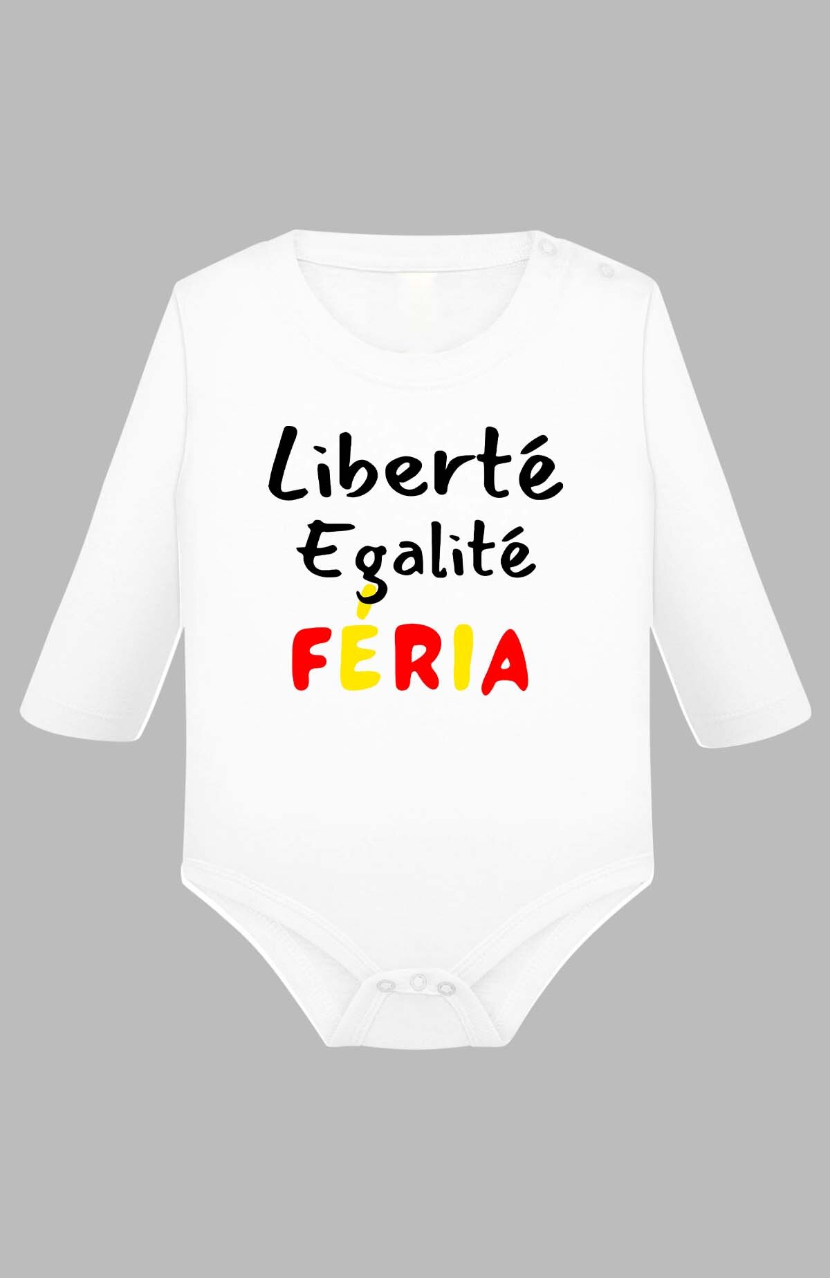 Grossiste I.A.L.D FRANCE - Liberte egality feria - Body Manche longue bébé Garçon