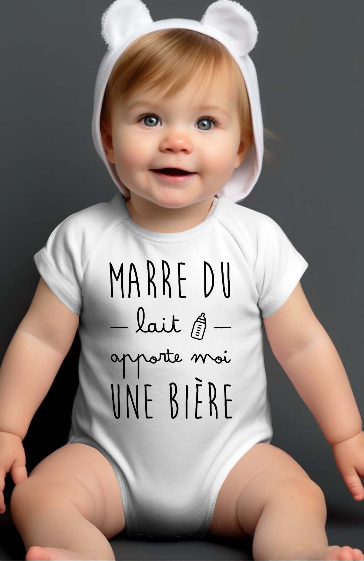 Grossiste I.A.L.D FRANCE - Marre lait apporte bière - Body Bébé Garçon