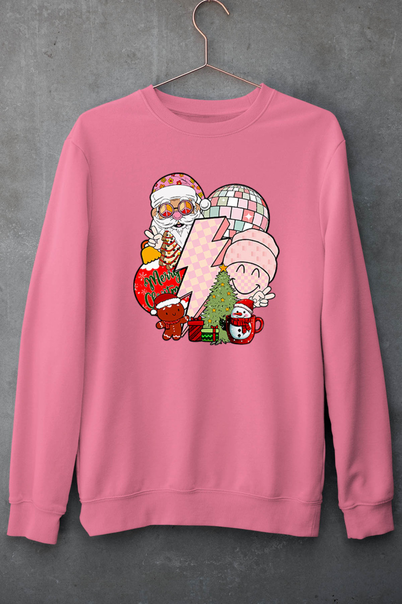 Grossiste I.A.L.D FRANCE - Sweat col rond Fille | CHRST PINK