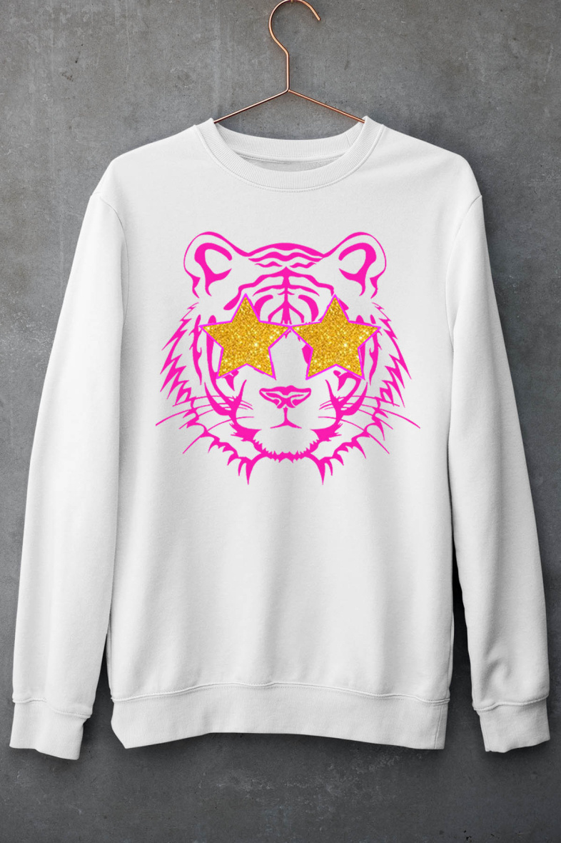 Grossiste I.A.L.D FRANCE - Sweat col rond Fille | tiger gold