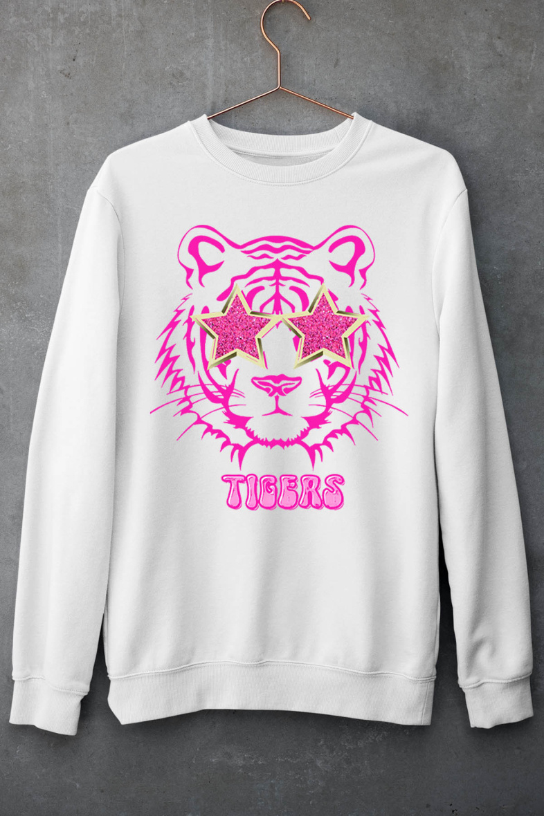 Grossiste I.A.L.D FRANCE - Sweat col rond Fille | tiger silver