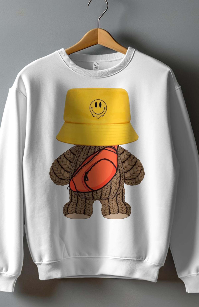 Grossiste I.A.L.D FRANCE - Sweat Garçon Col Rond  | peluche bob