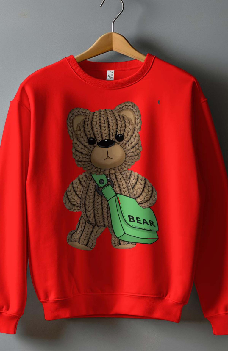 Großhändler I.A.L.D FRANCE - Rundhals-Sweatshirt für Jungen | Bärentasche