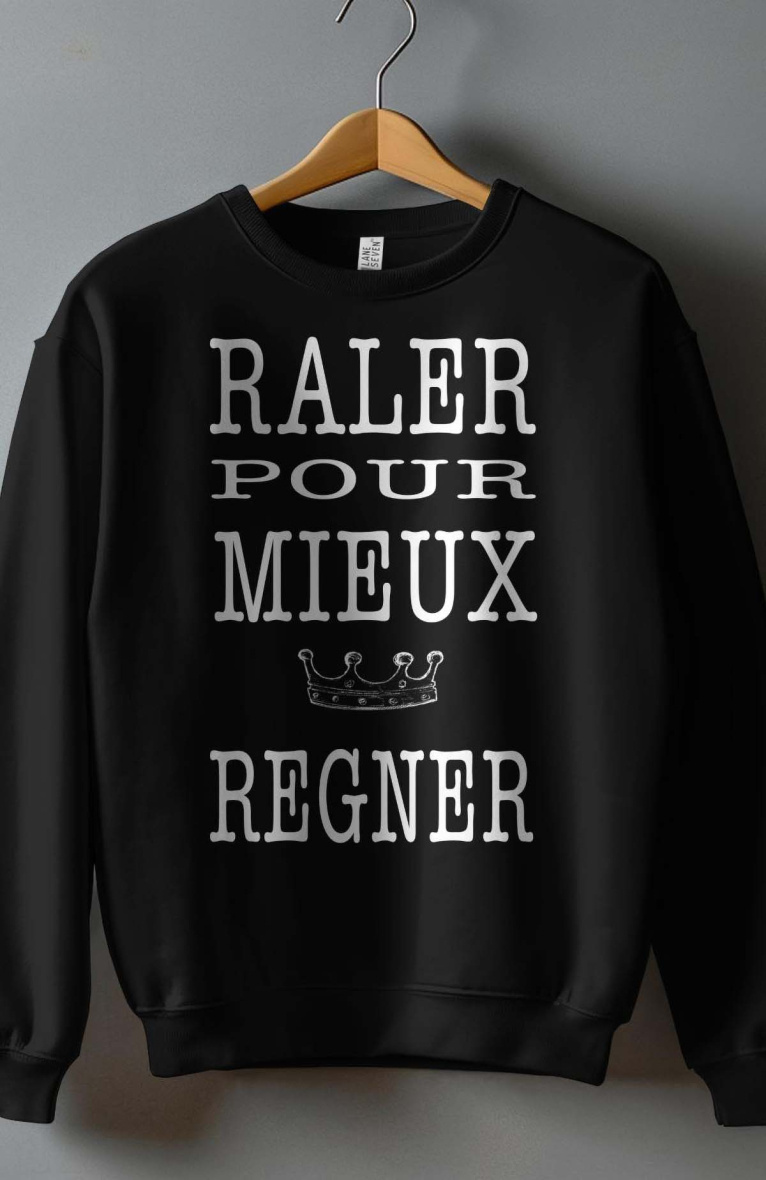 Mayorista I.A.L.D FRANCE - Sudadera Cuello Redondo Niña | quejarse para reinar mejor