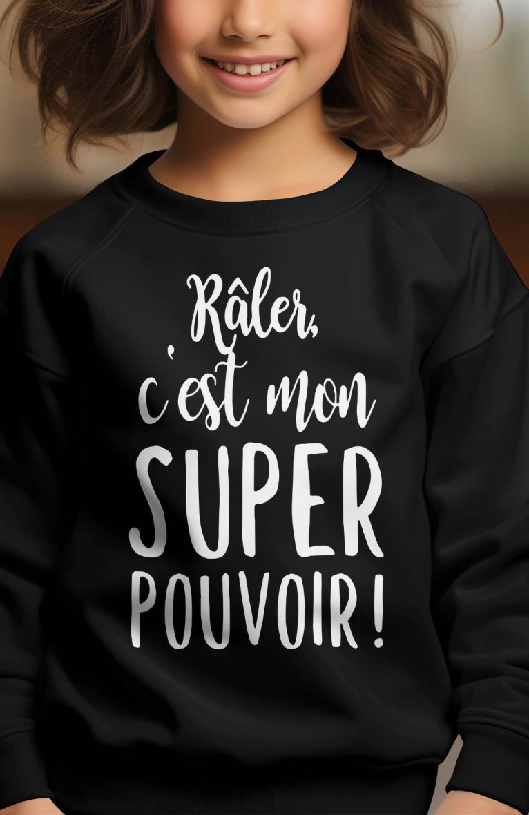 Wholesaler I.A.L.D FRANCE - Girl's Round Neck Sweatshirt | Raler super pouvoir