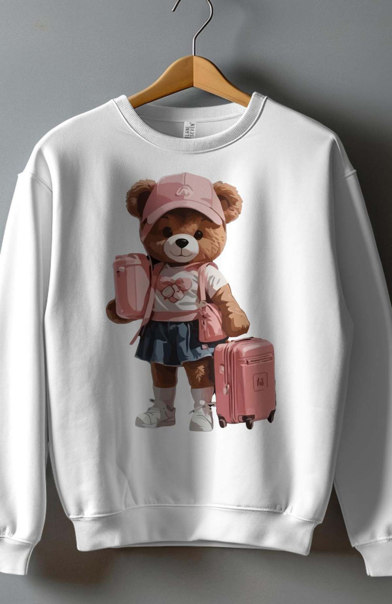 Grossista I.A.L.D FRANCE - Felpa girocollo per ragazze - peluche per ragazze