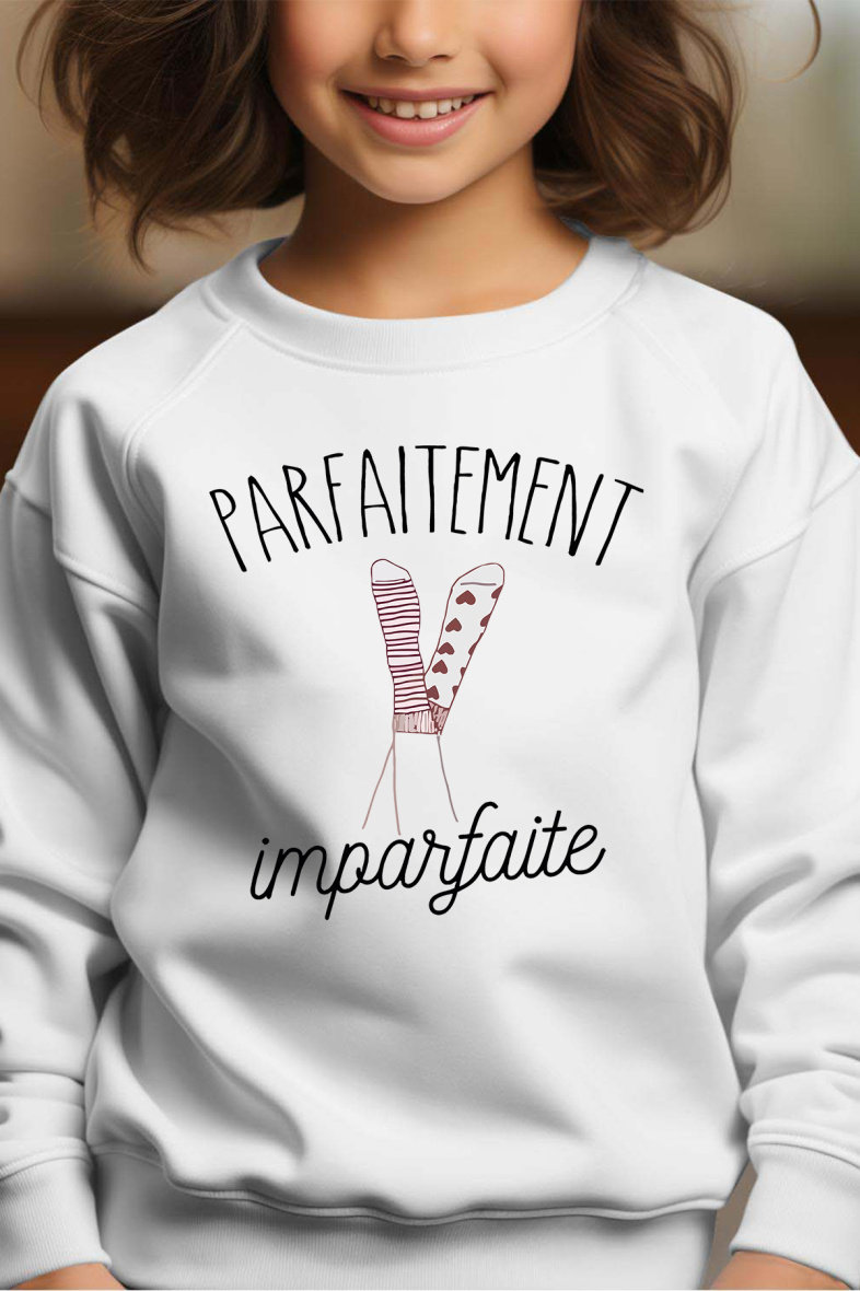 Grossista I.A.L.D FRANCE - Perfettamente imperfetto - Felpa con collo rotondo per bambina