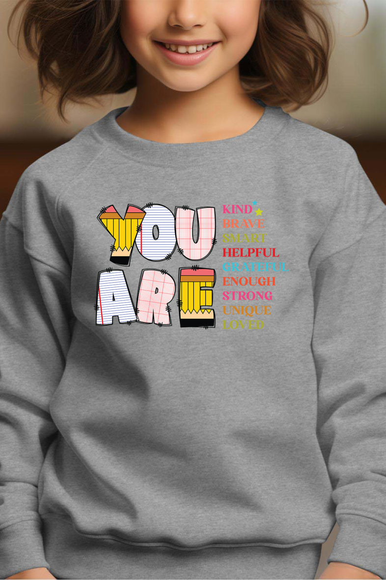 Wholesaler I.A.L.D FRANCE - You are - Girl's Round Neck Sweatshirt