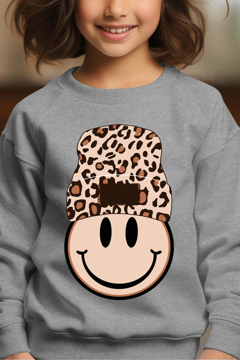 Wholesaler I.A.L.D FRANCE - Beanie Sheetah - Girl's Round Neck Sweatshirt