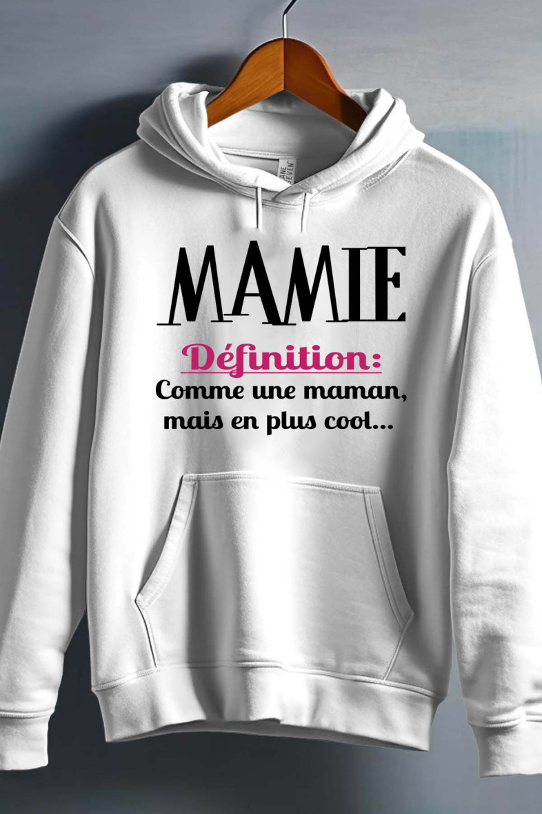 Grossiste I.A.L.D FRANCE - Def mamie - Sweat capuche Fille