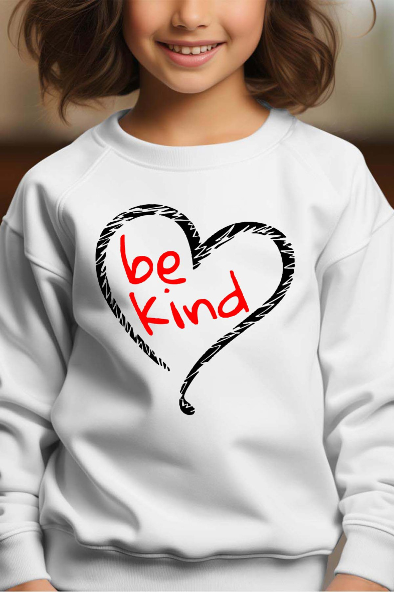 Grossiste I.A.L.D FRANCE - Be kind - Sweat Col Rond Fille