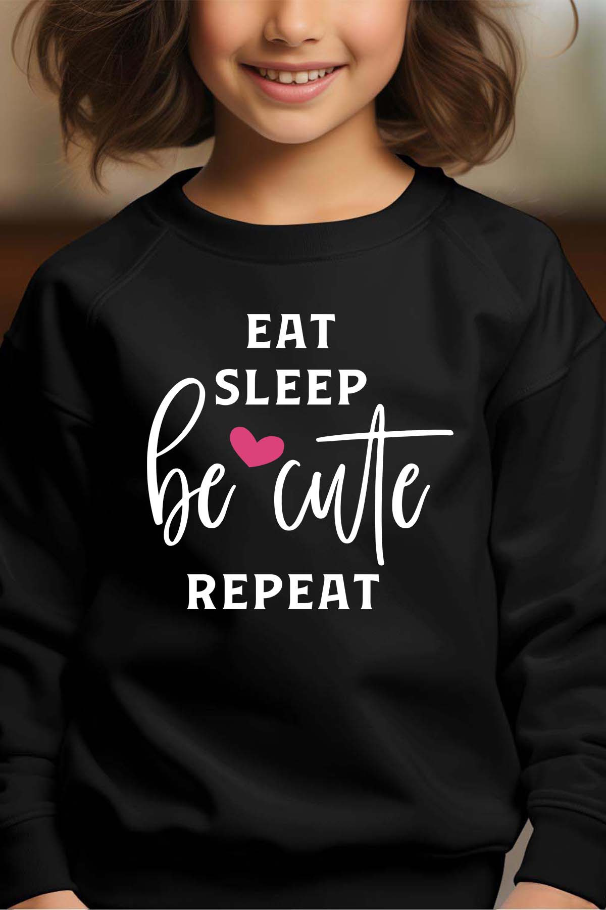 Wholesaler I.A.L.D FRANCE - Cute repeat - Sweat Col Rond Fille