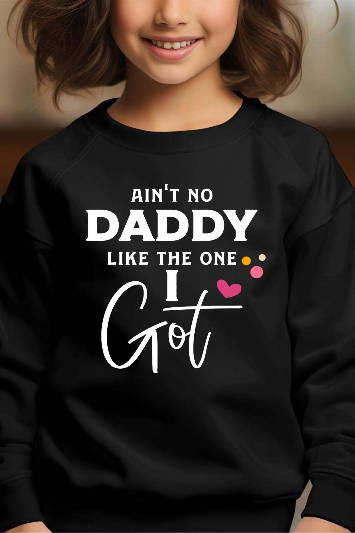 Wholesaler I.A.L.D FRANCE - No daddy - Sweat Col Rond Fille