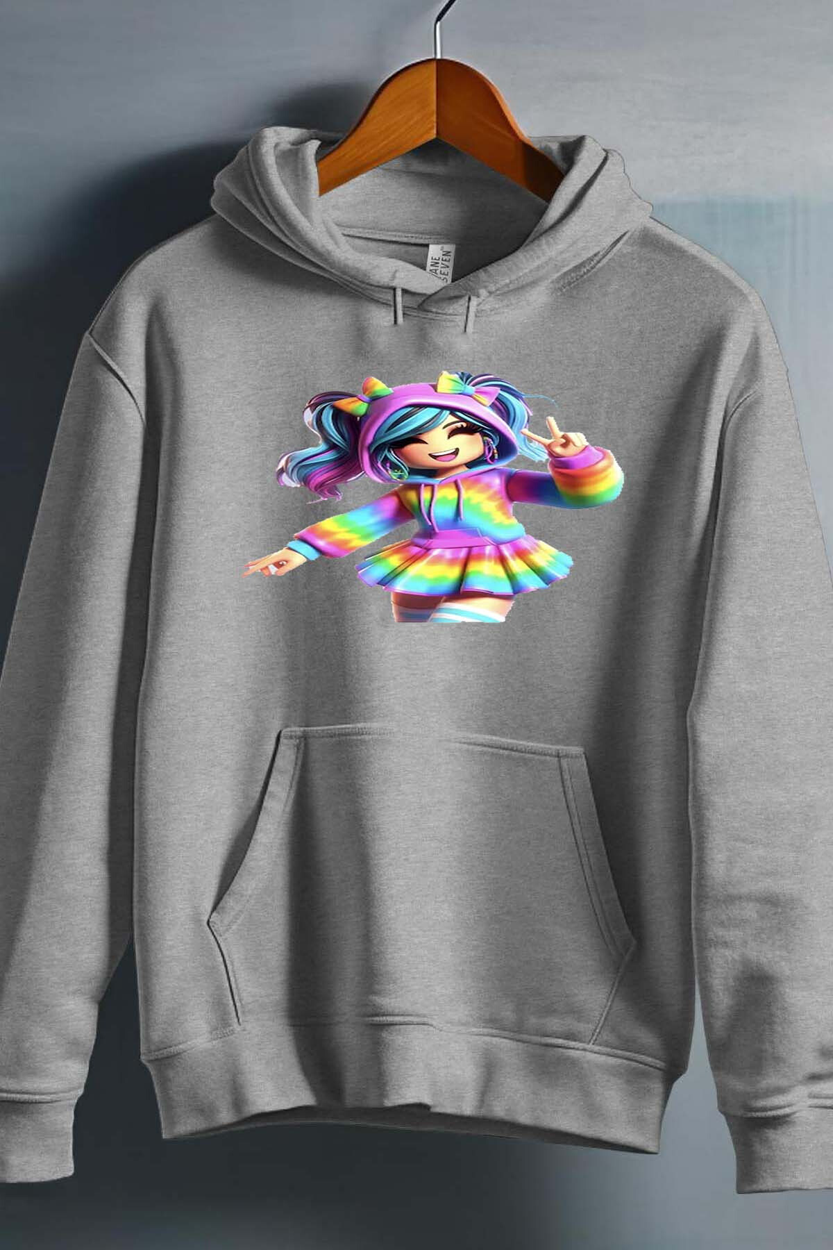 Grossista I.A.L.D FRANCE - rob rainbow - felpa con cappuccio per ragazze