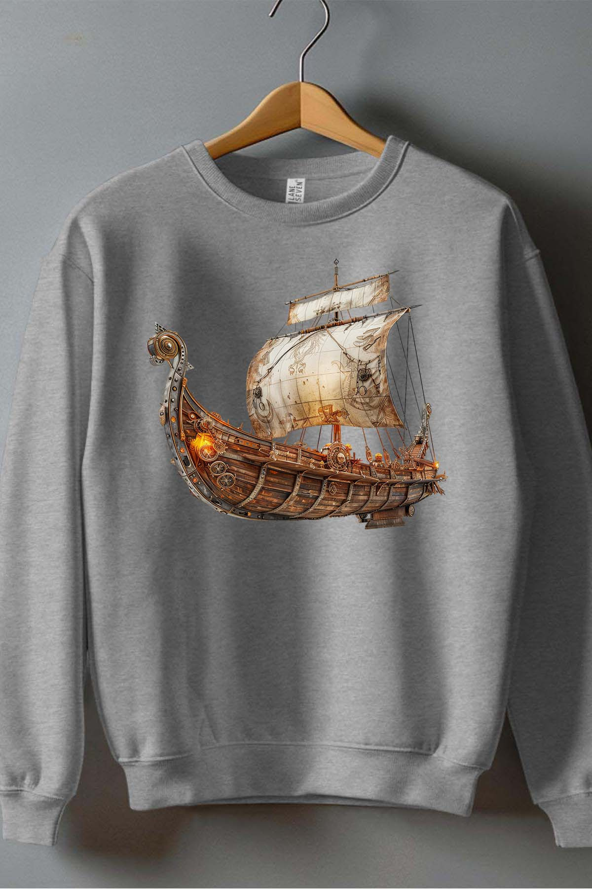 Grossiste I.A.L.D FRANCE - Bateau viking - Sweat Col Rond Garçon