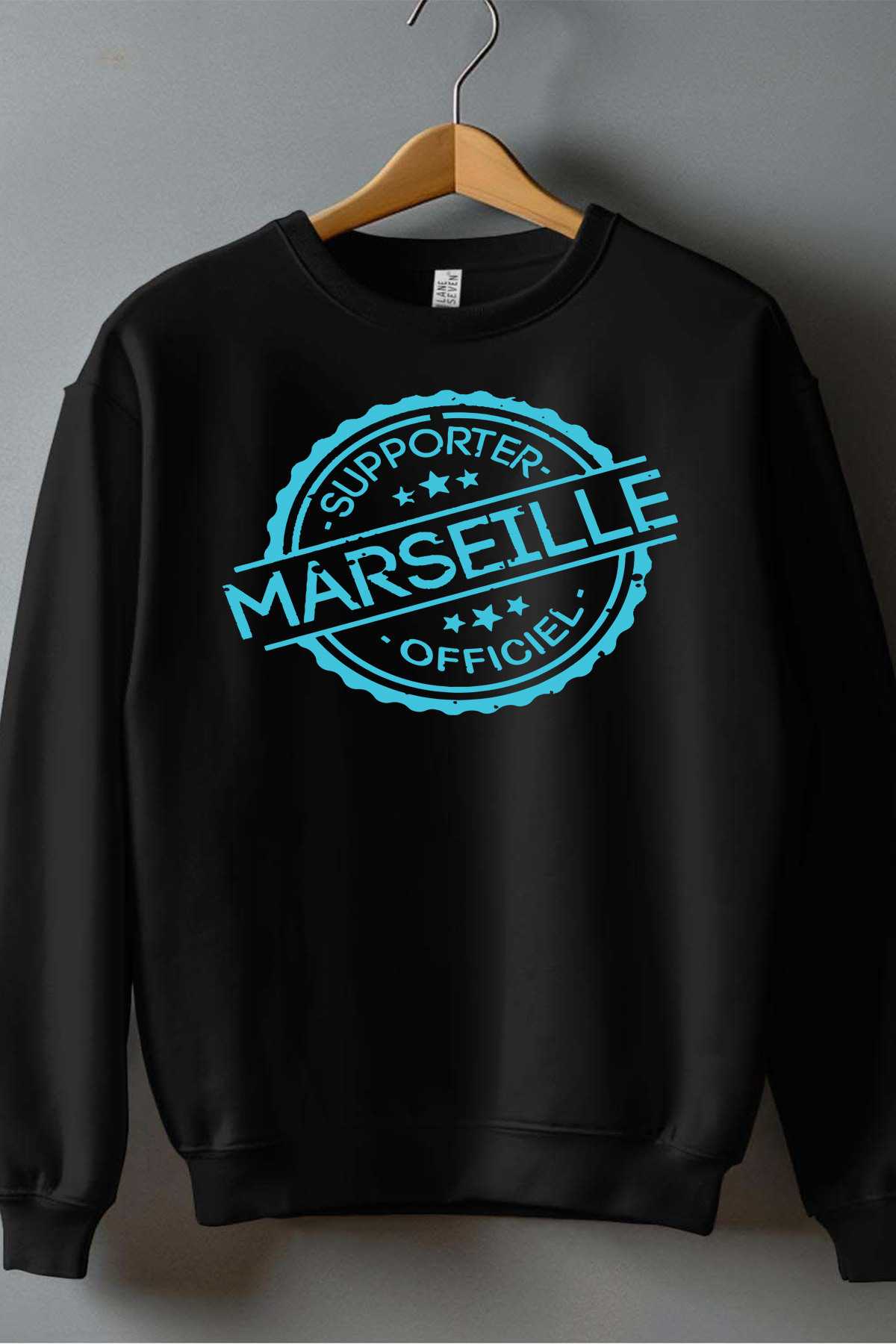 Grossiste I.A.L.D FRANCE - Supporter marseille off - Sweat Col Rond Garçon