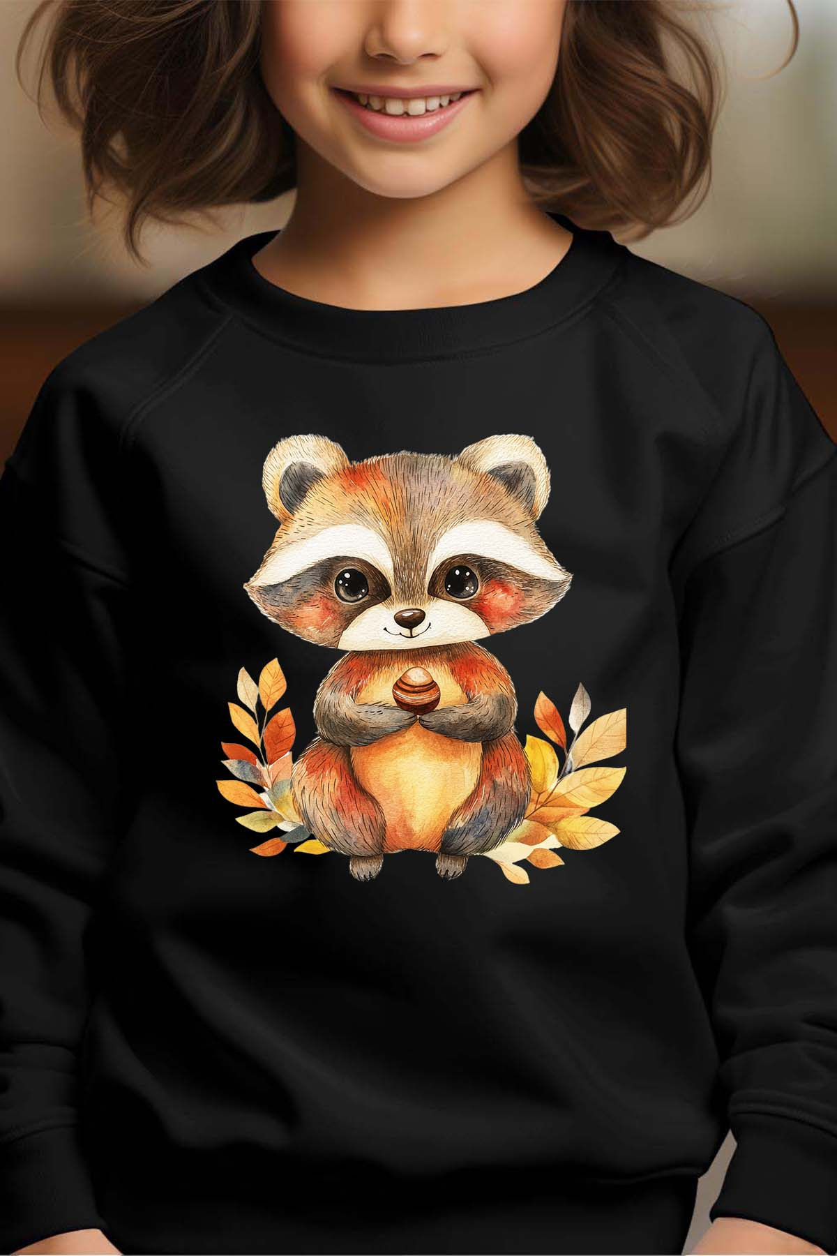 Wholesaler I.A.L.D FRANCE - Autumn Animal - Girl's Round Neck Sweatshirt