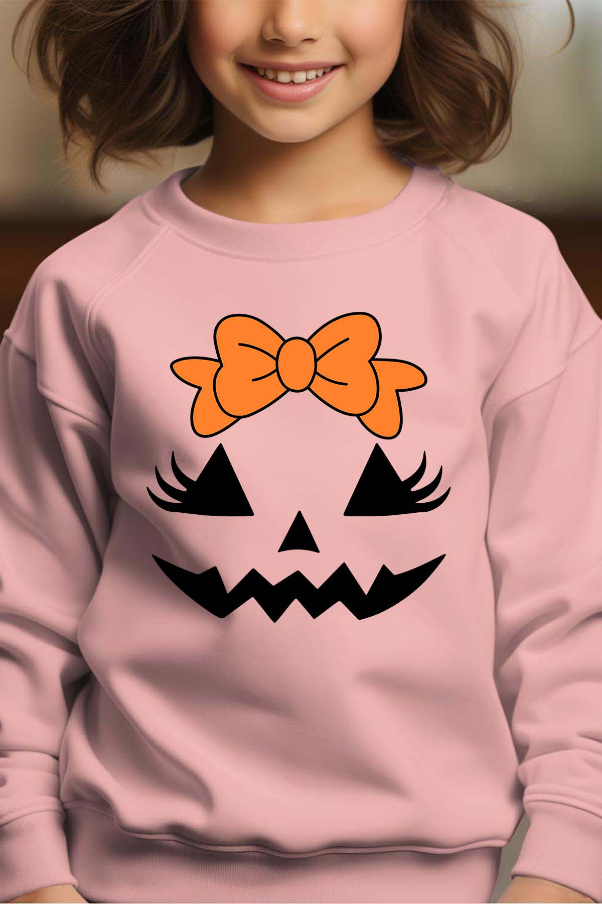Grossiste I.A.L.D FRANCE - Tete hallow noeud - Sweat Col Rond Fille