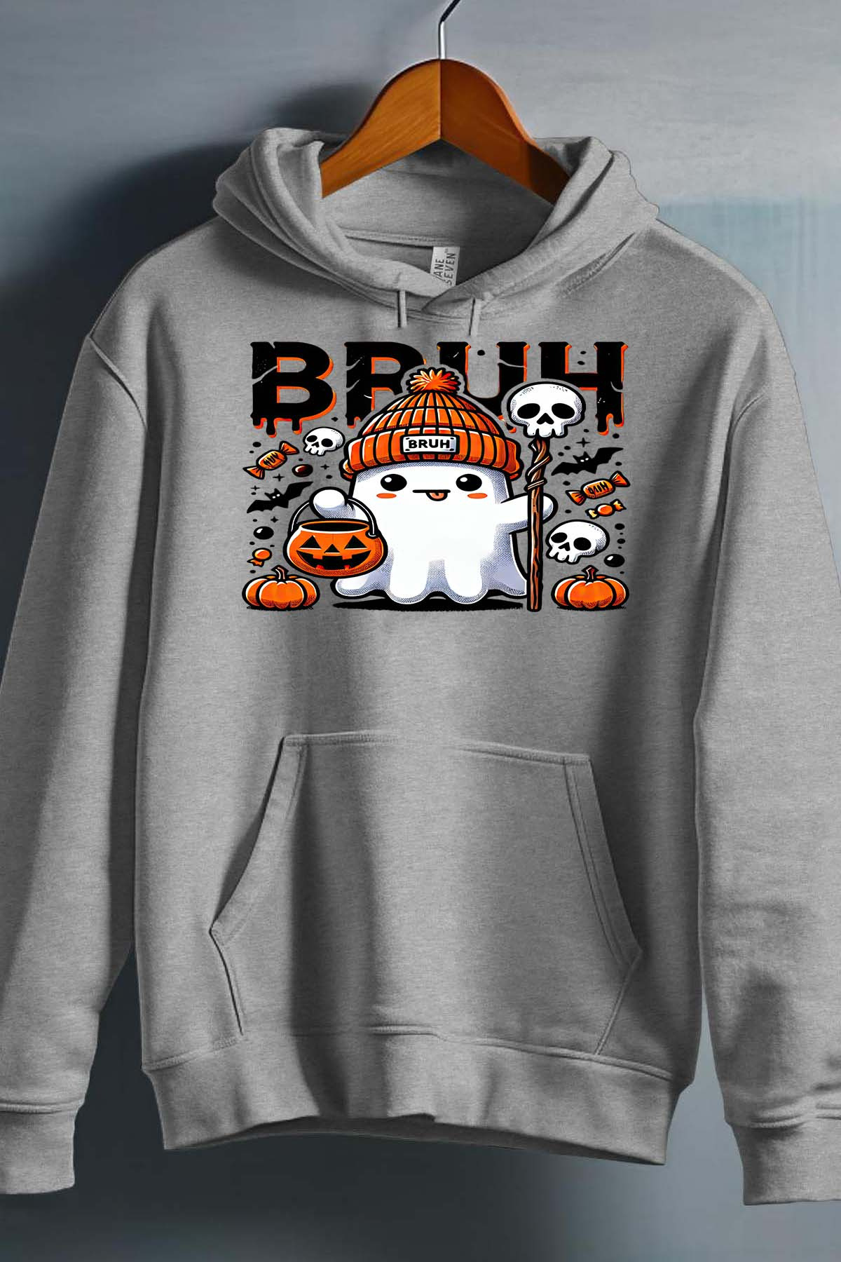 Wholesaler I.A.L.D FRANCE - Bruh Halloween - Boy's hooded sweatshirt