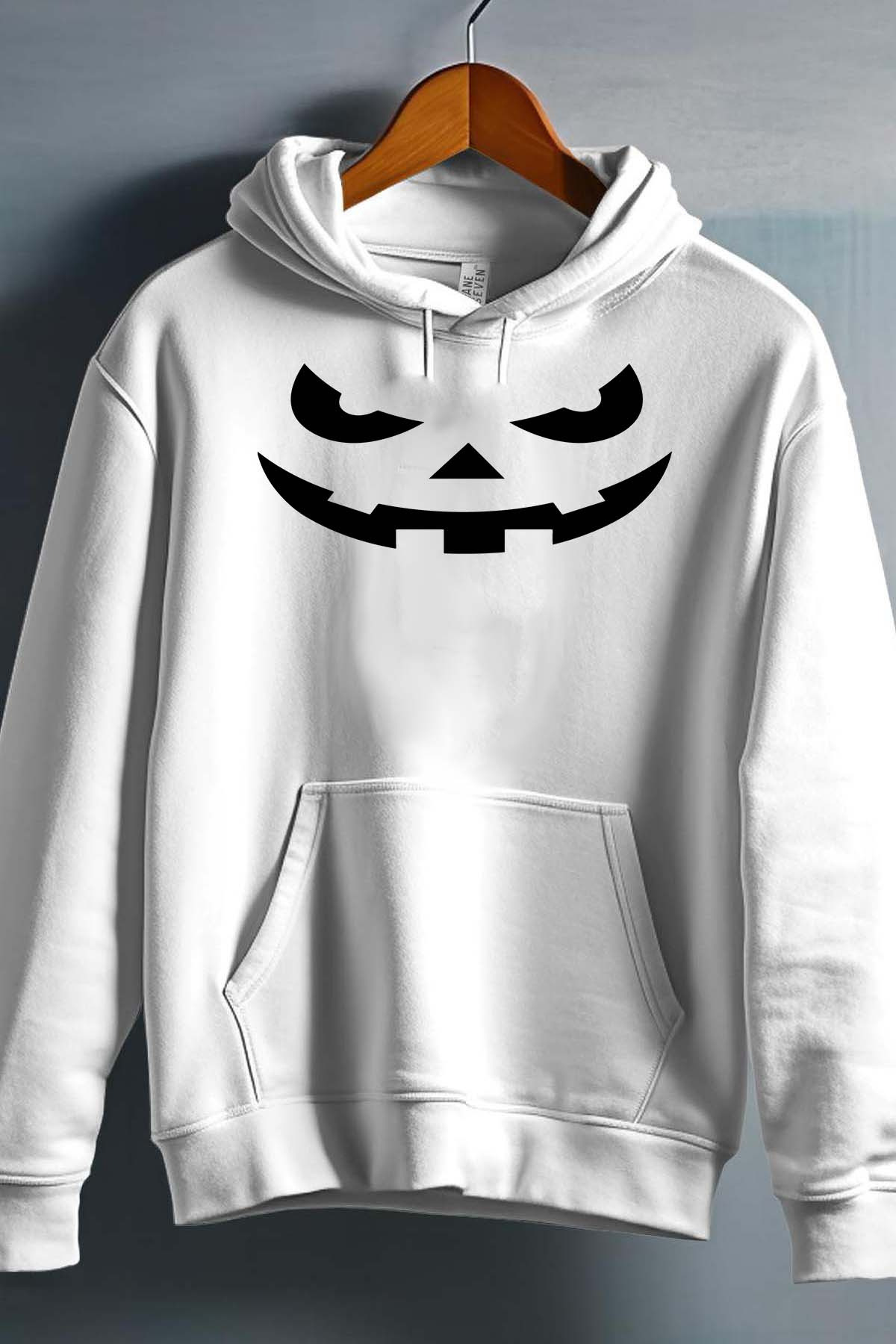 Wholesaler I.A.L.D FRANCE - Pumpkin face faché - Boy's hooded sweatshirt