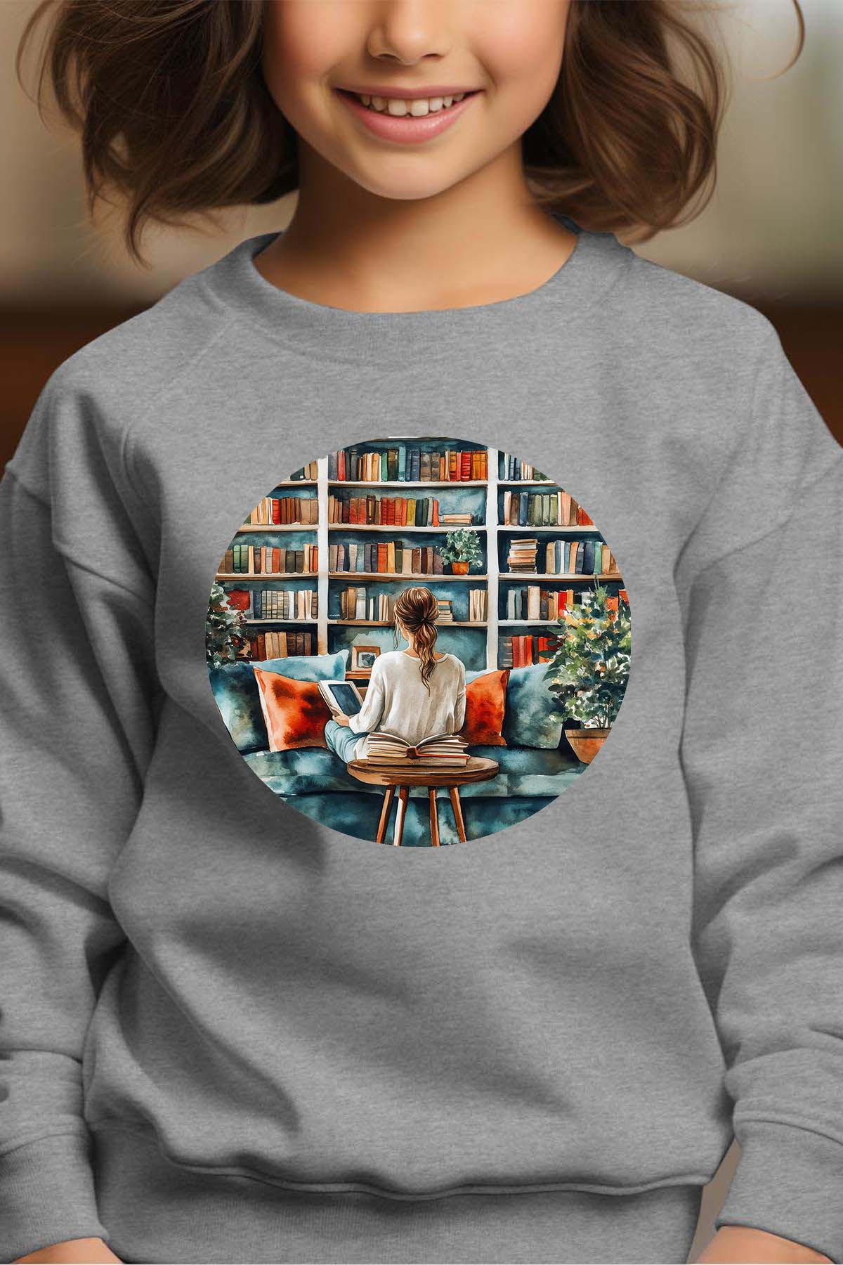 Wholesaler I.A.L.D FRANCE - Lecture cosy - Girl's Round Neck Sweatshirt