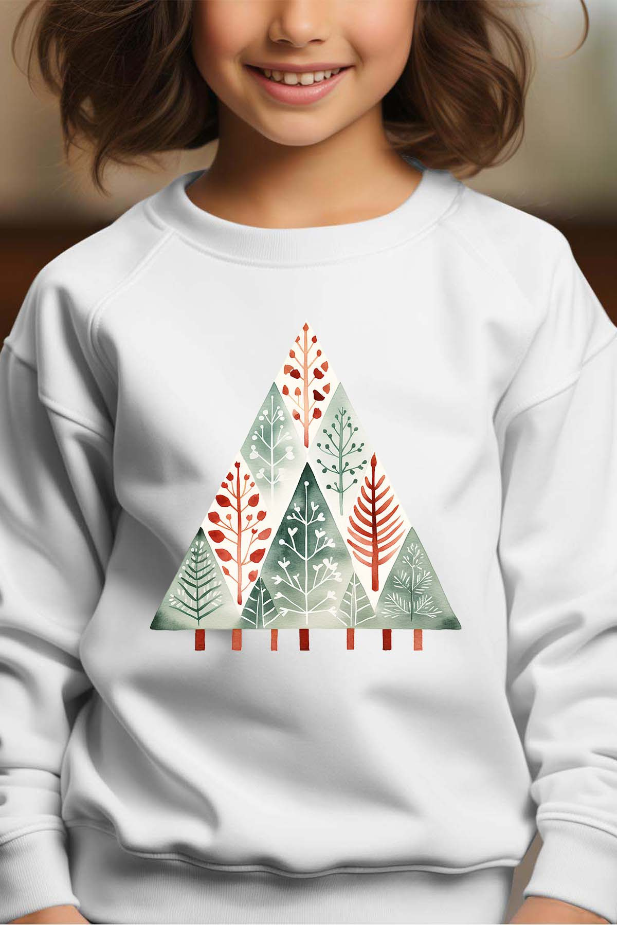 Wholesaler I.A.L.D FRANCE - Scandinav FOREST - Girl's Round Neck Sweatshirt
