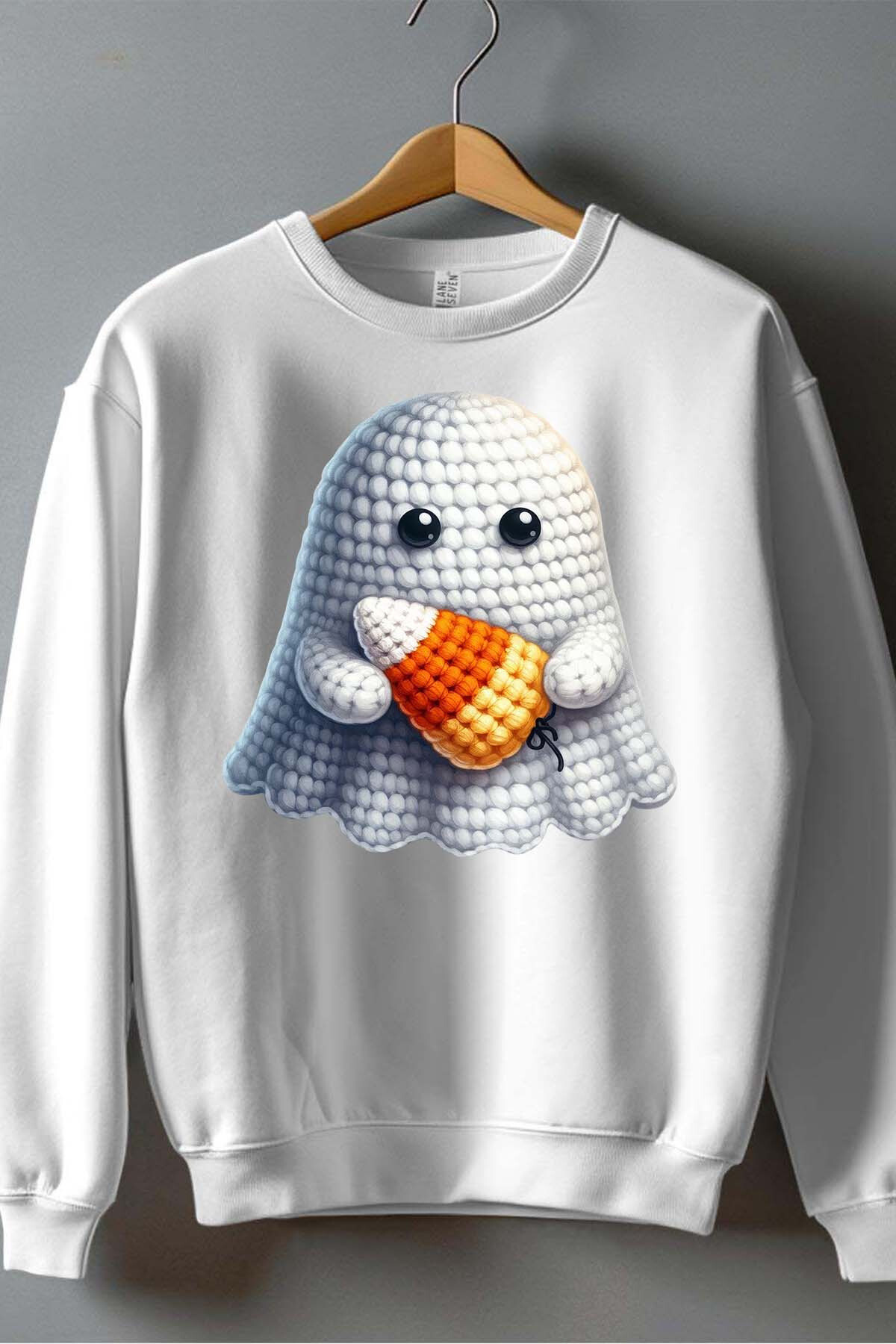 Grossista I.A.L.D FRANCE - Sweatshirt girocollo con fantasma all'uncinetto per ragazzi