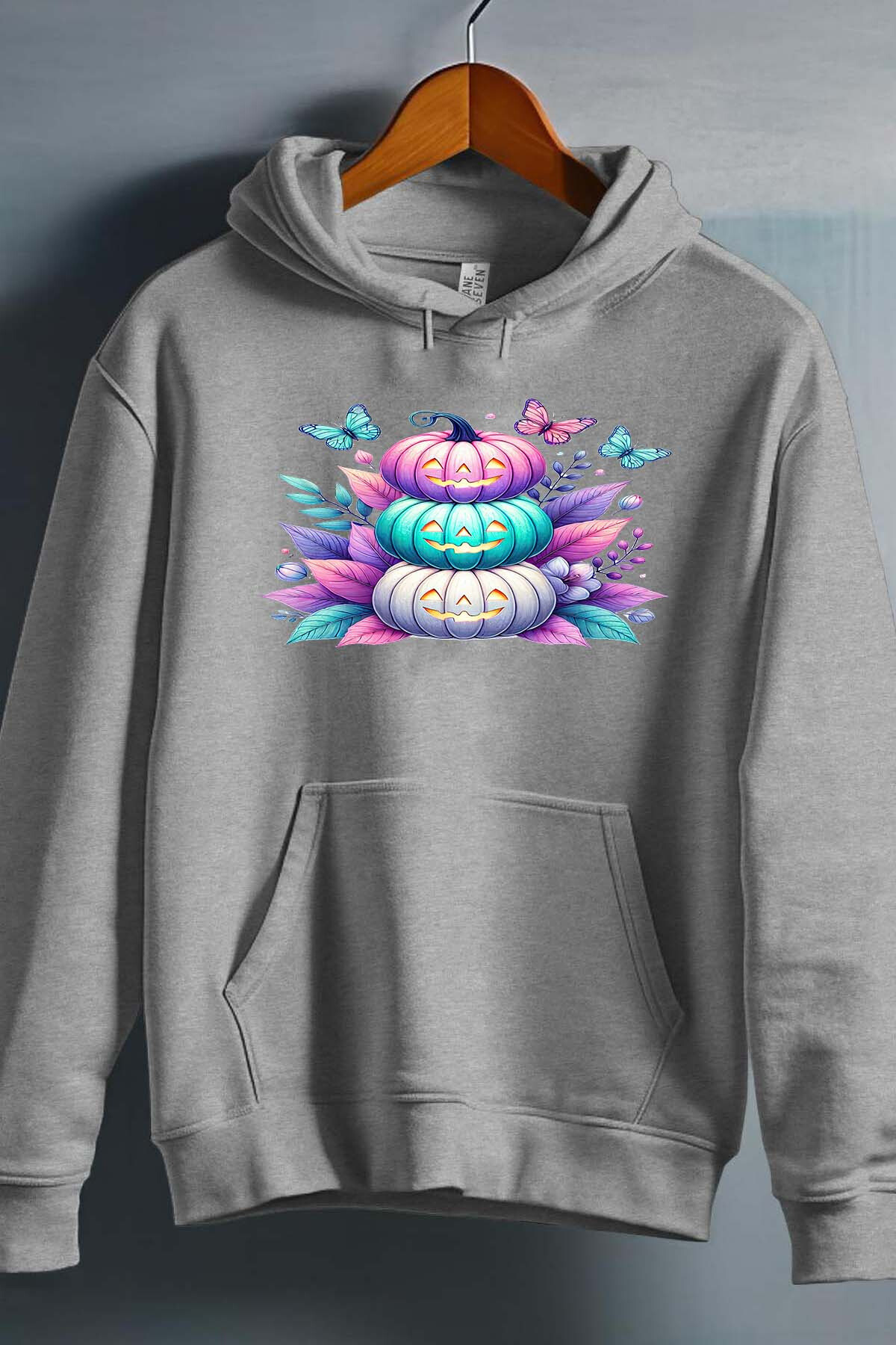 Grossista I.A.L.D FRANCE - Felpa con cappuccio multicolore zucca per ragazze