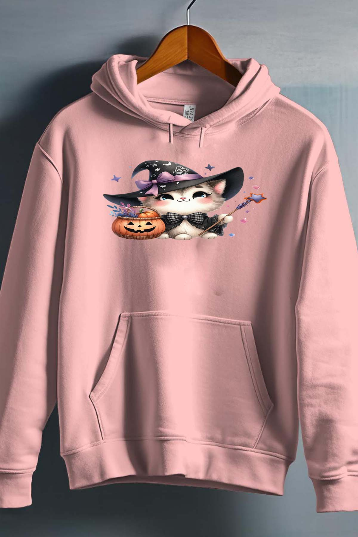 Großhändler I.A.L.D FRANCE - Gehäkelte schwarze Katze – Kapuzenpullover für Mädchen