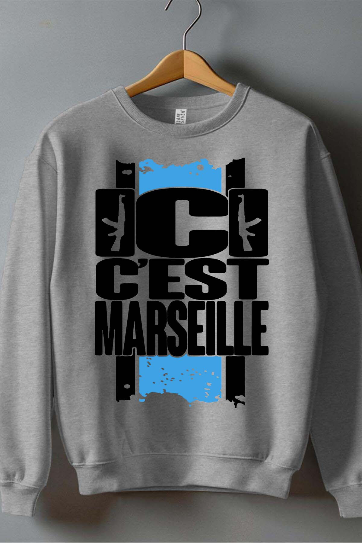 Grossista I.A.L.D FRANCE - Qui C marseille - Felpa girocollo per ragazzi
