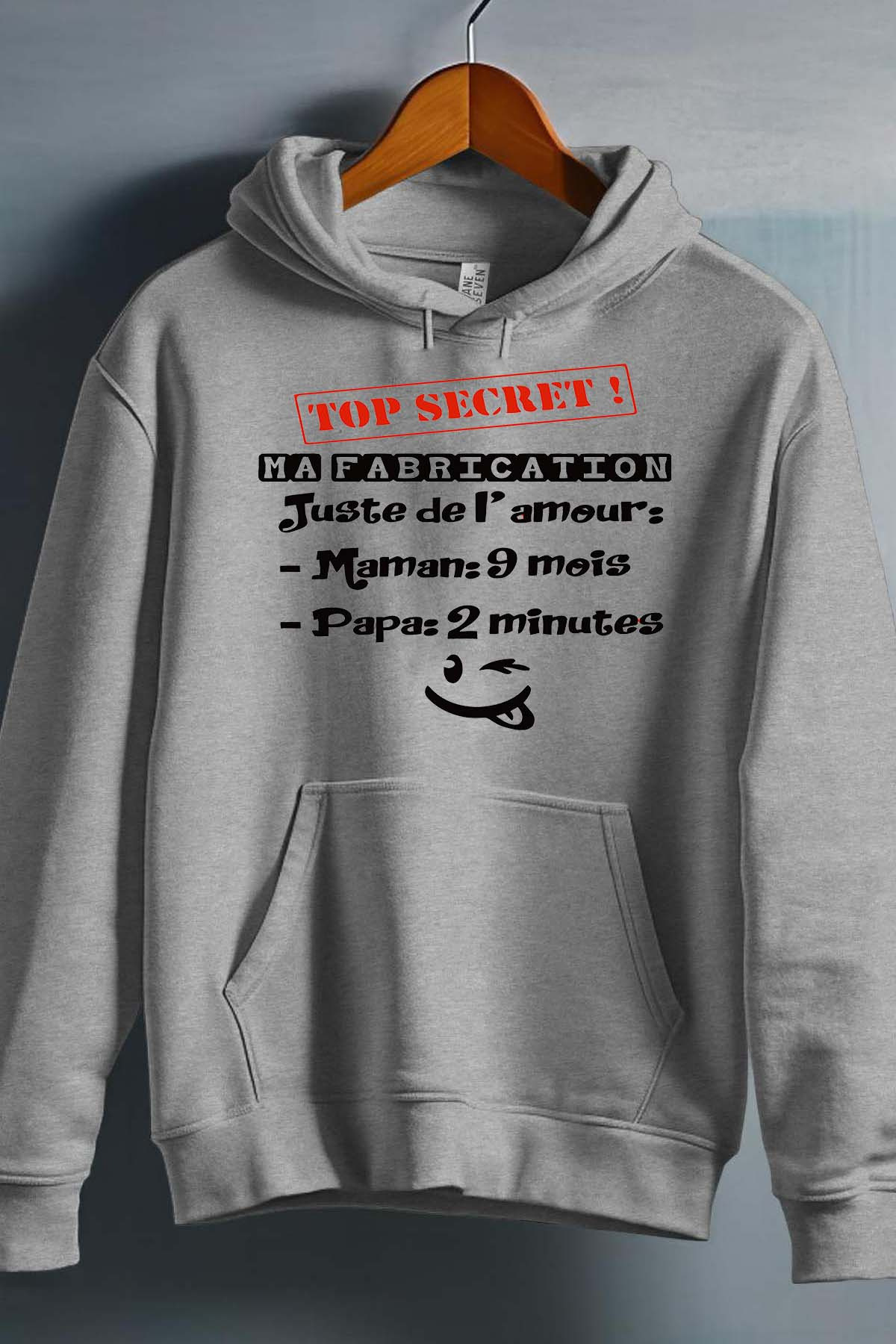 Grossiste I.A.L.D FRANCE - Top secret Fabrication - Sweat capuche Garçon