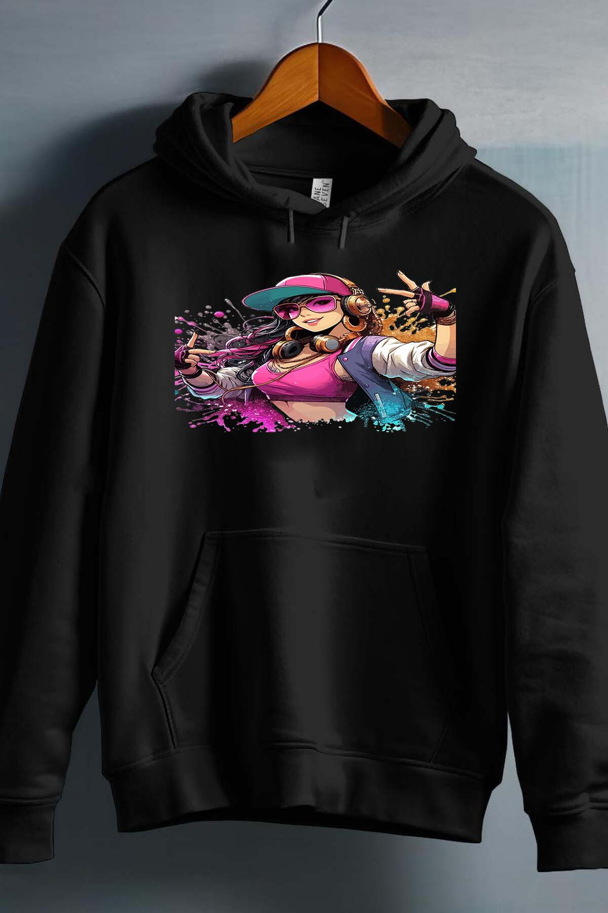 Grossista I.A.L.D FRANCE - Hip Hop Girl - Felpa con cappuccio per bambina