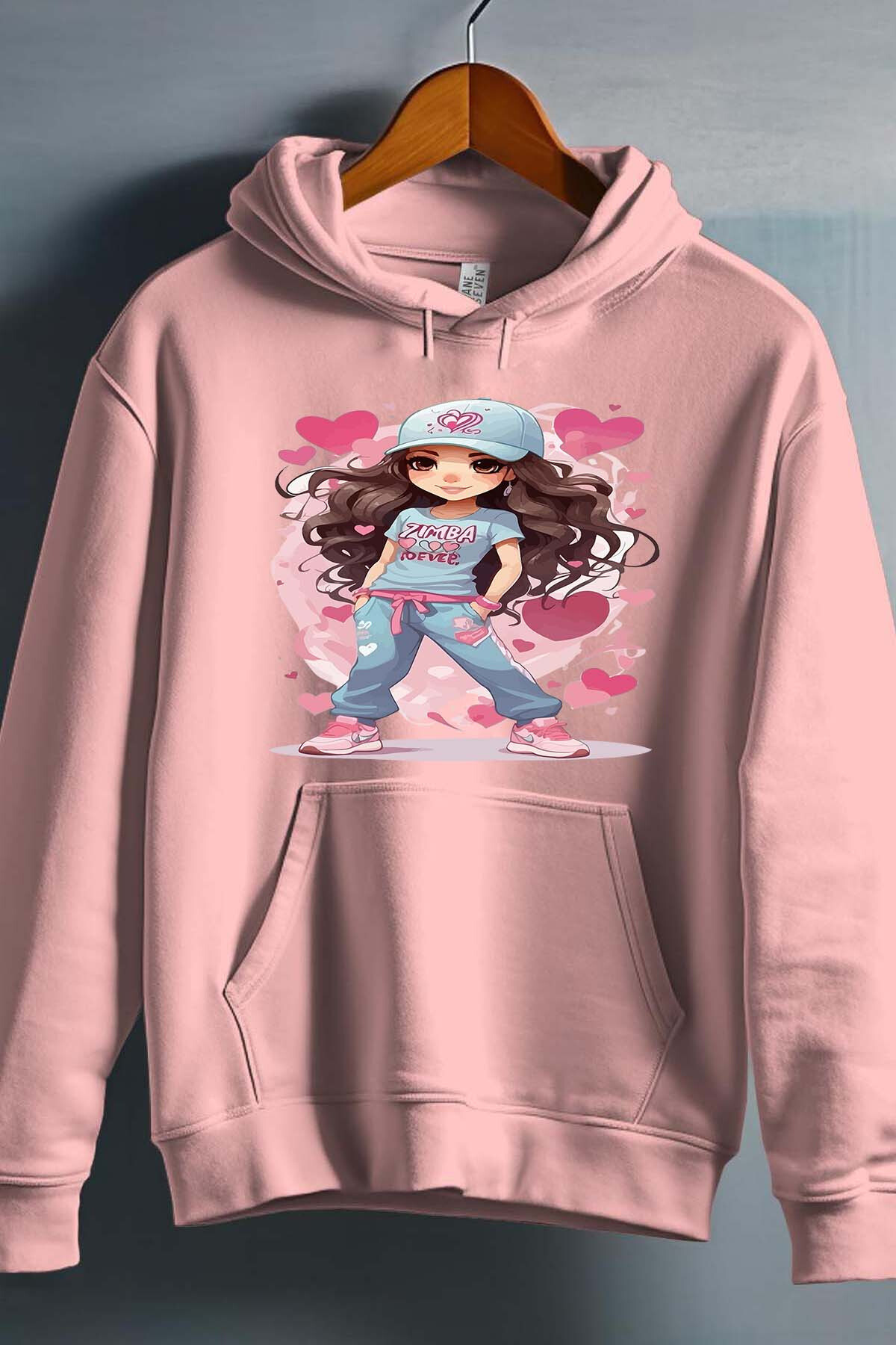 Grossista I.A.L.D FRANCE - Zimba Forever - Felpa con cappuccio per ragazze
