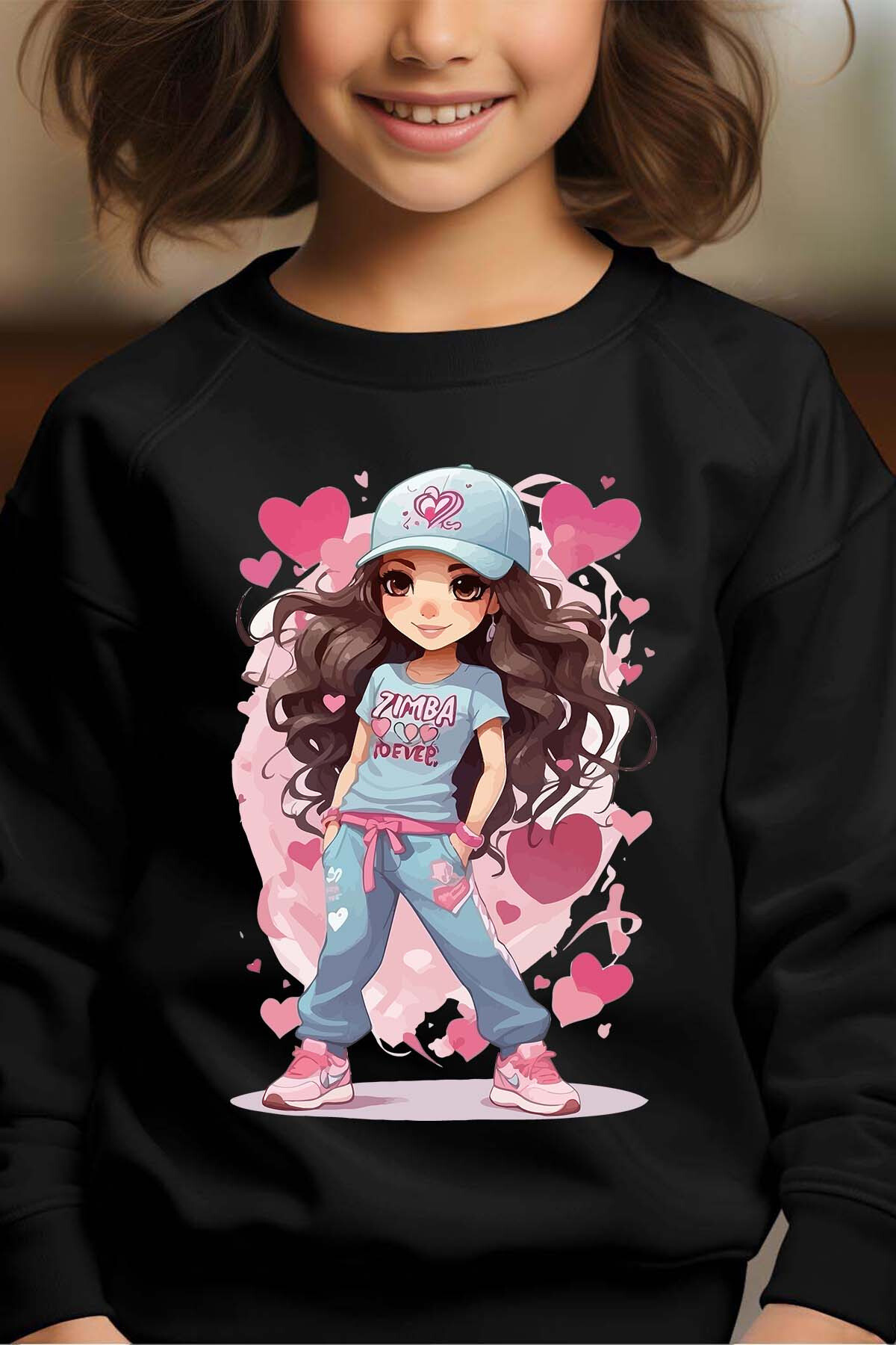 Grossista I.A.L.D FRANCE - Zimba Forever - Felpa girocollo per ragazze