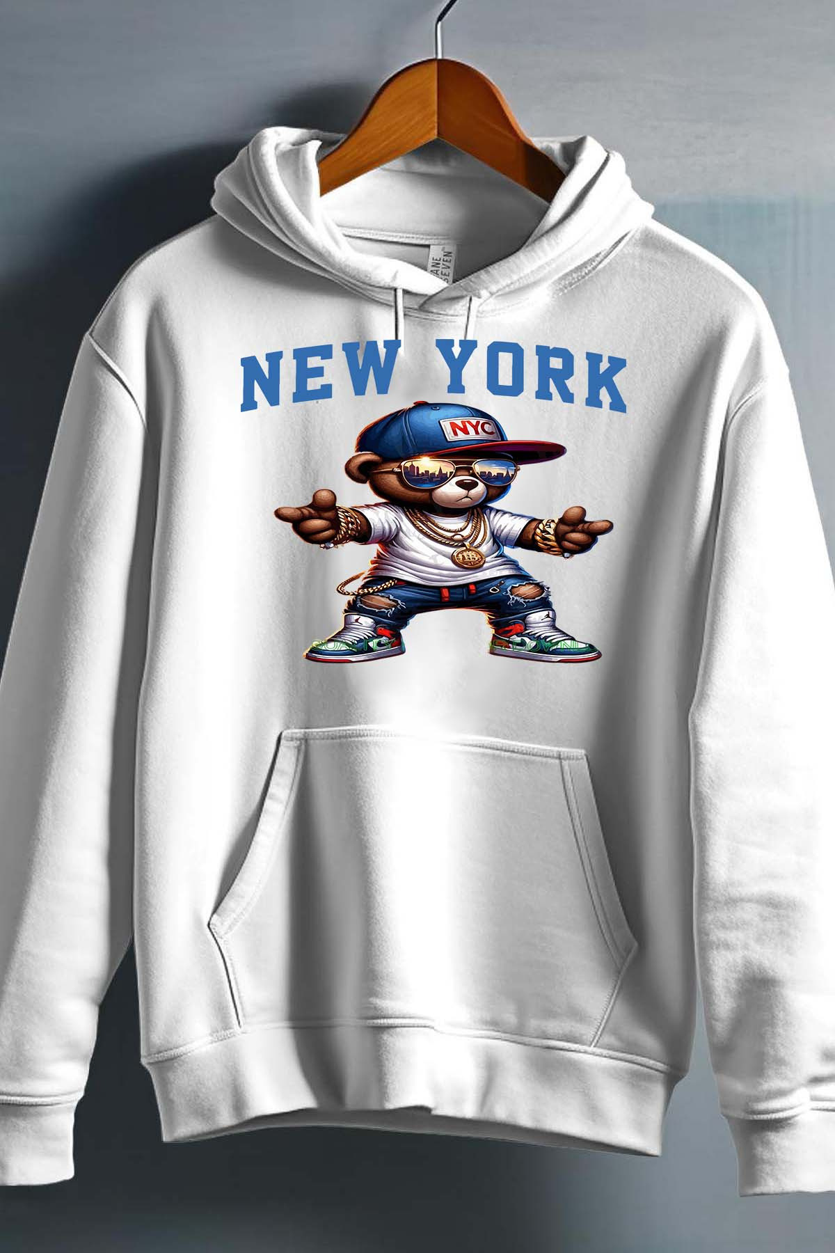 Grossiste I.A.L.D FRANCE - Ours new york - Sweat capuche Garçon