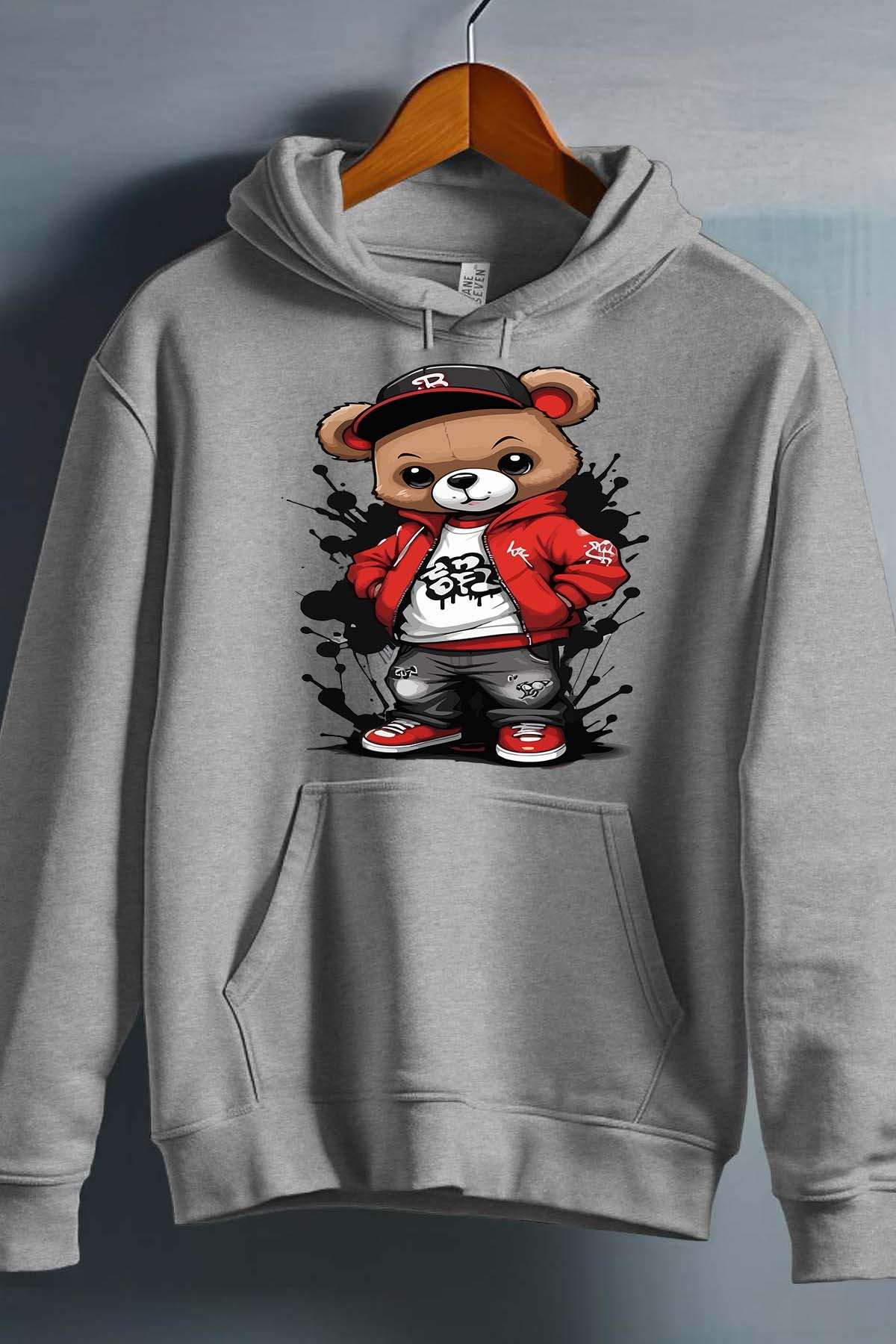 Grossiste I.A.L.D FRANCE - Ours tranquille - Sweat capuche Garçon