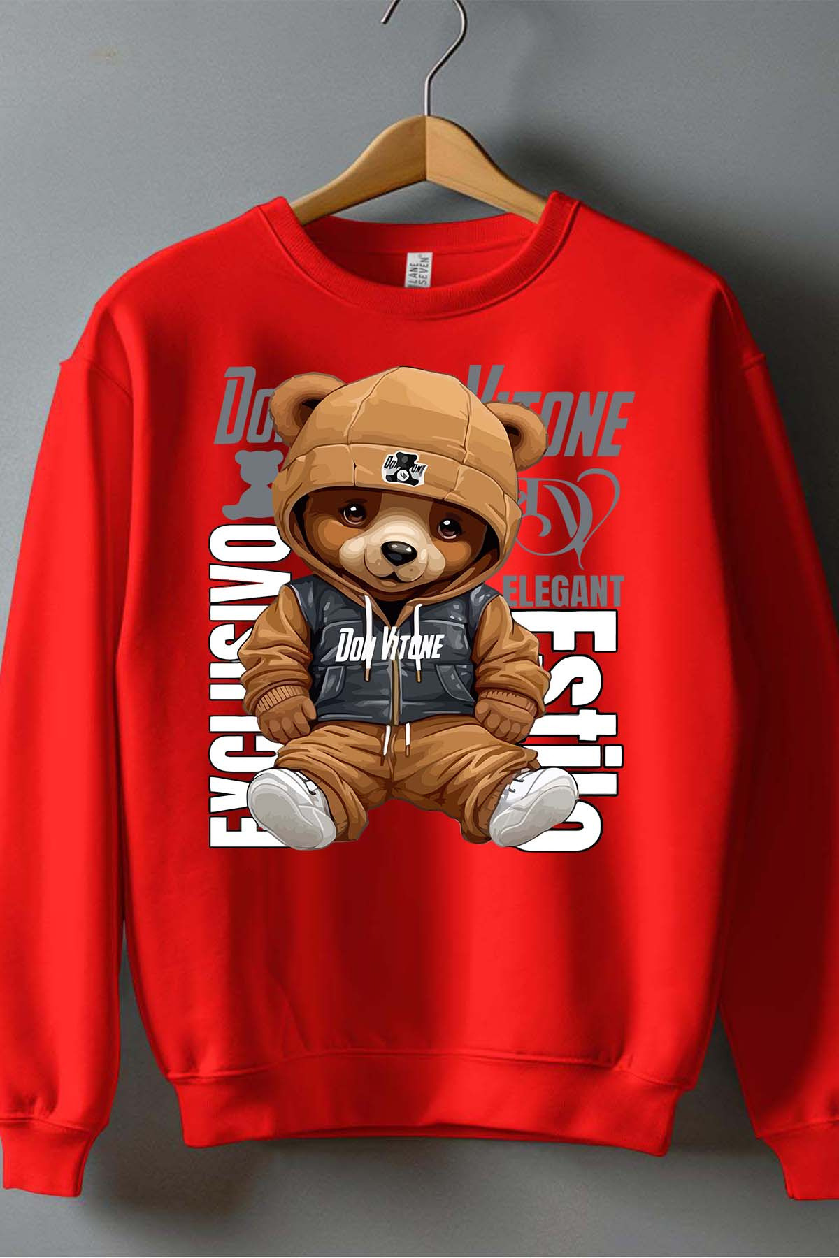 Grossiste I.A.L.D FRANCE - Don vitone - Sweat Col Rond Garçon - Blanc