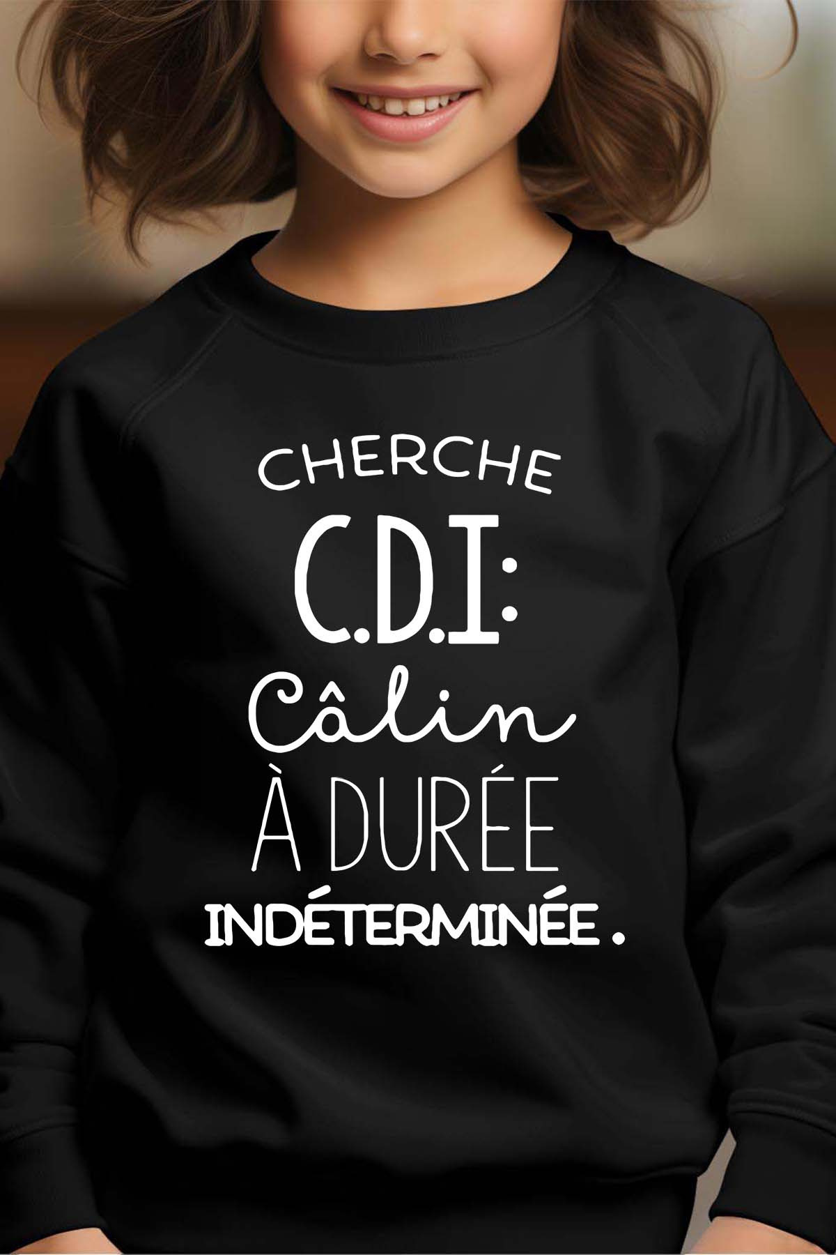 Wholesaler I.A.L.D FRANCE - CDI Calin - Girl's Round Neck Sweatshirt