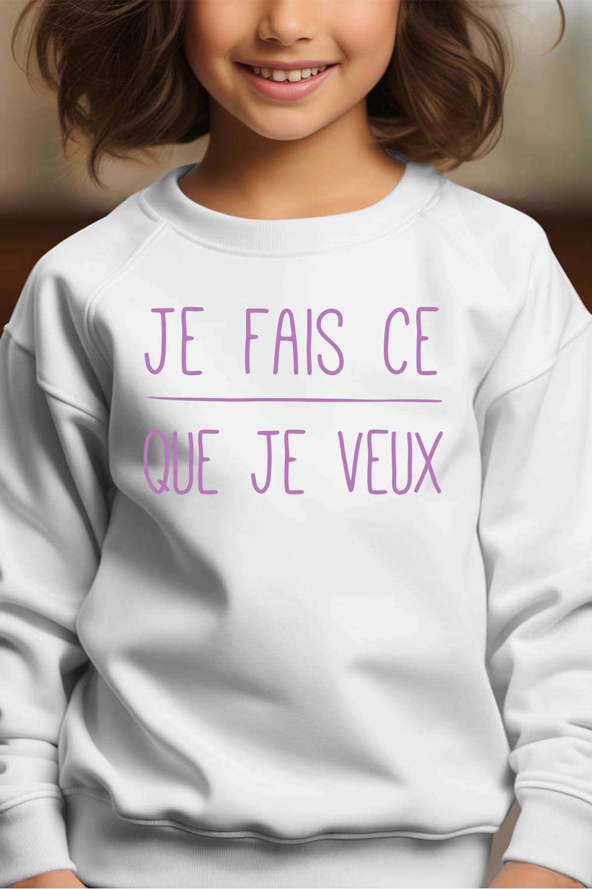 Großhändler I.A.L.D FRANCE - Was ich will – Rundhals-Sweatshirt für Mädchen