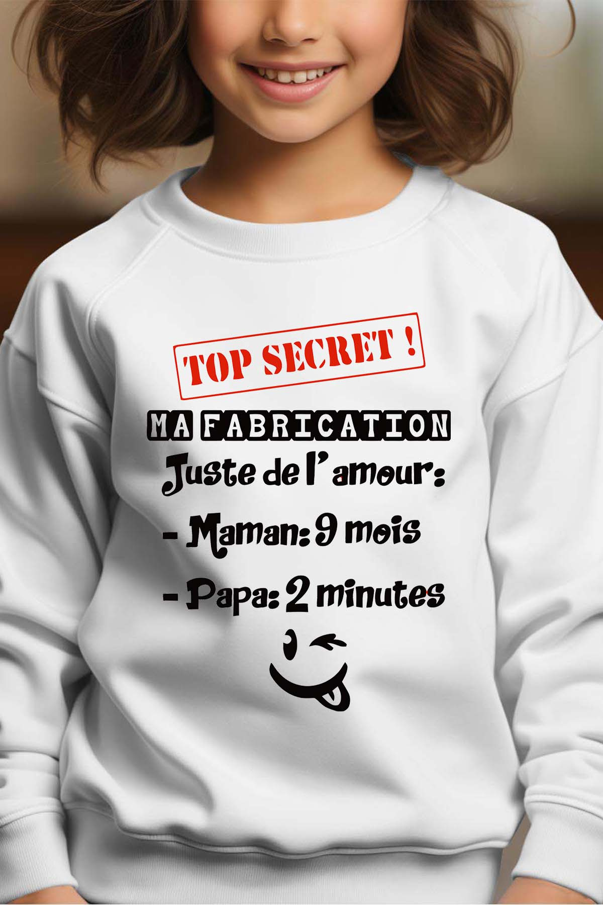 Wholesaler I.A.L.D FRANCE - Top secret Fabrication - Girl's Round Neck Sweatshirt