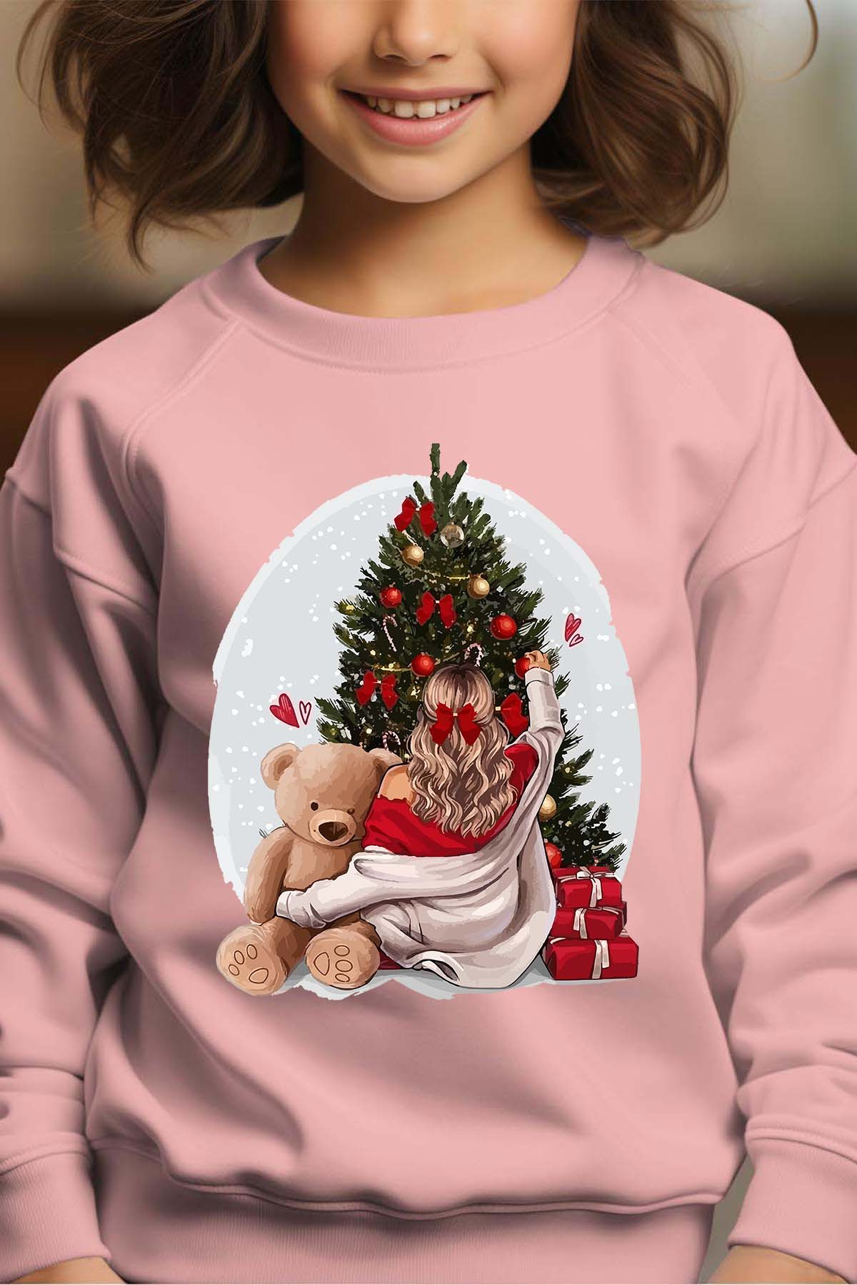 Großhändler I.A.L.D FRANCE - Women's Christmas Back – Rundhals-Sweatshirt für Mädchen