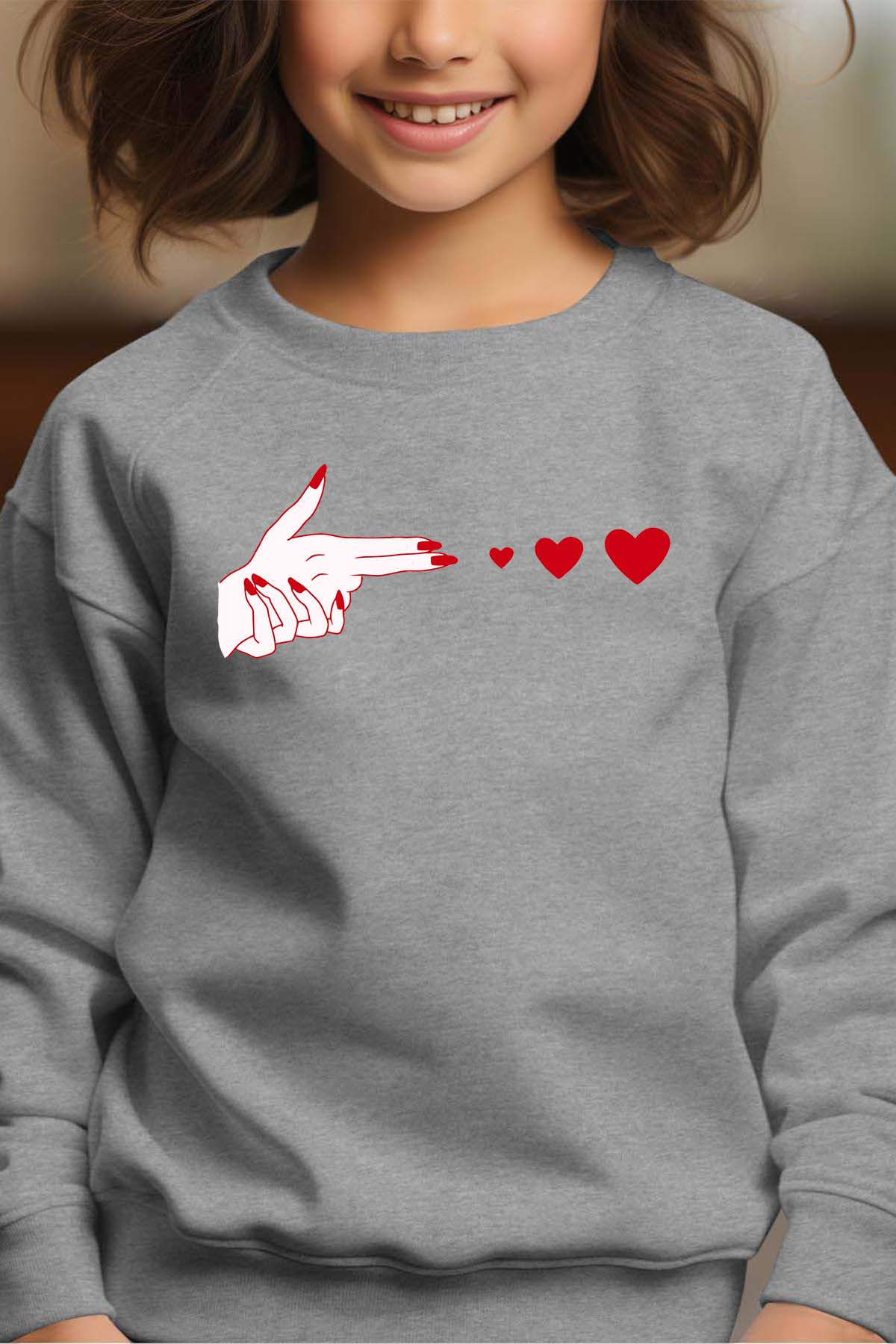 Mayorista I.A.L.D FRANCE - Paw Girl Hand - Sudadera Cuello Redondo Niña