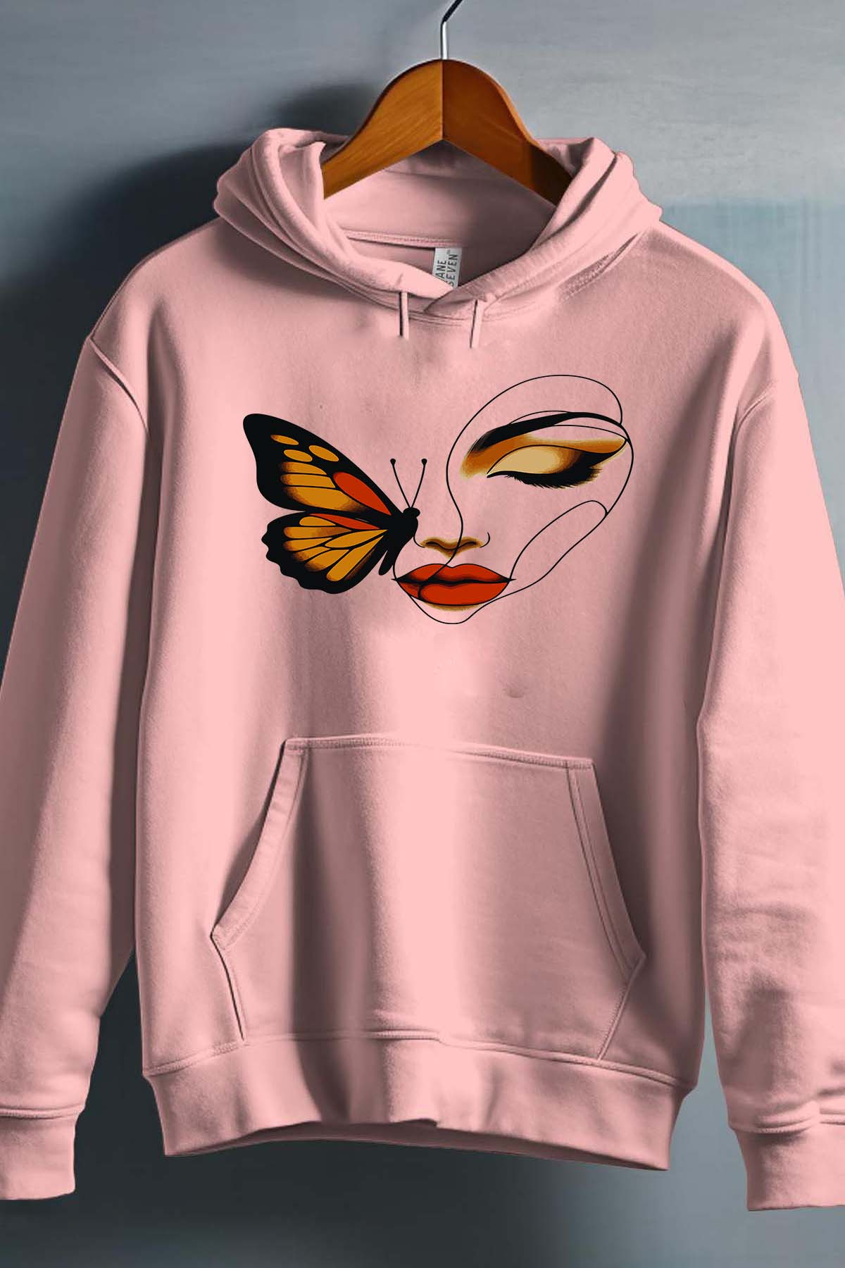 Grossiste I.A.L.D FRANCE - Butterfly face - Sweat capuche Fille
